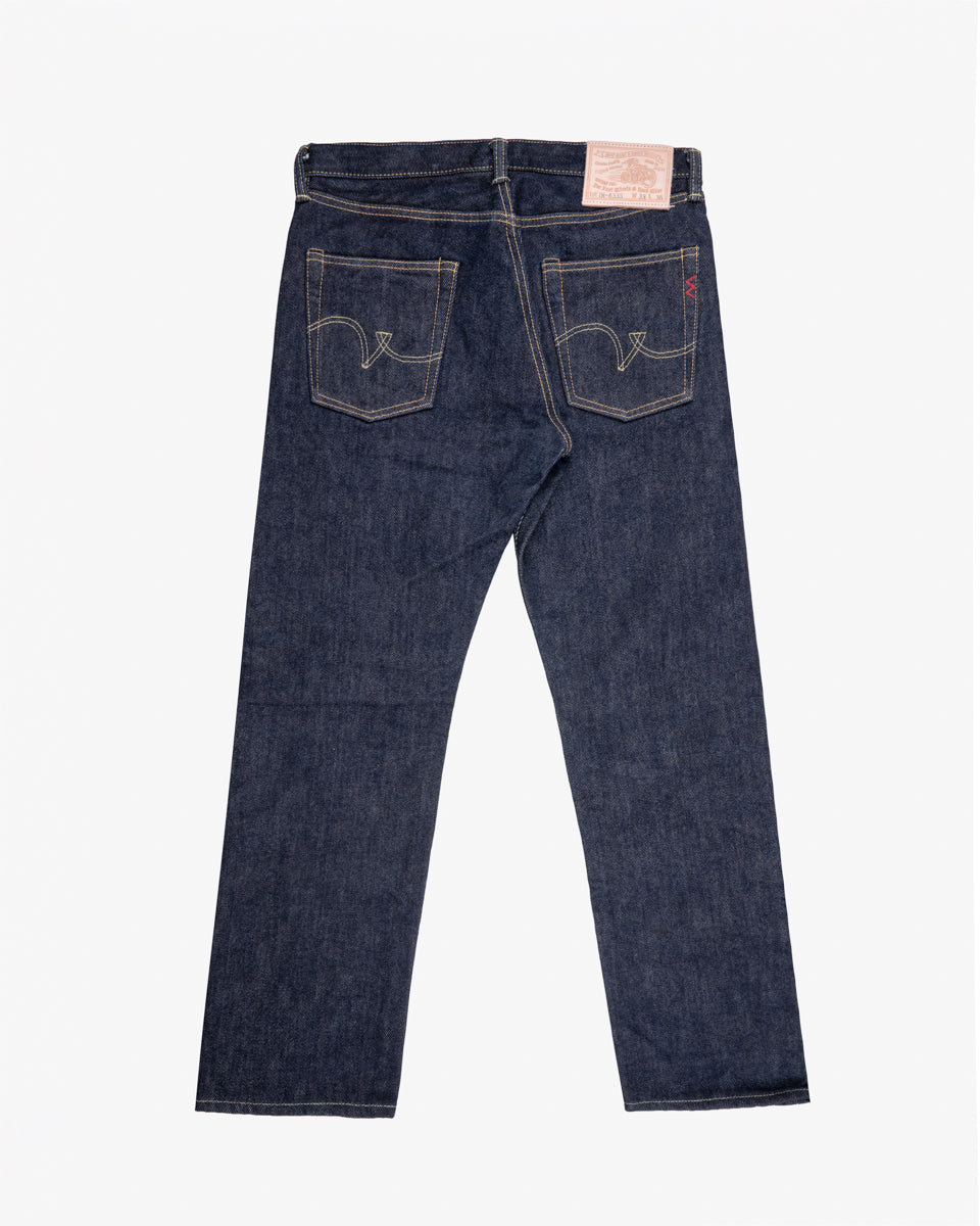 21oz Selvedge Denim Straight Cut Jeans - Indigo (IH-633S) Tag 33, Hemmed to 30.0"