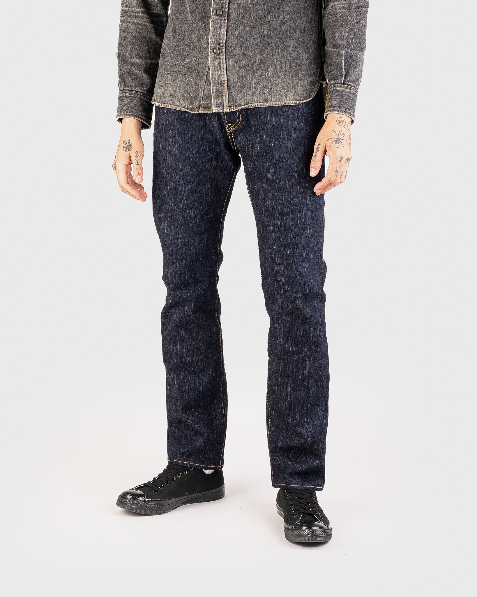 18oz Vintage Selvedge Denim Slim Cut Jeans - Indigo