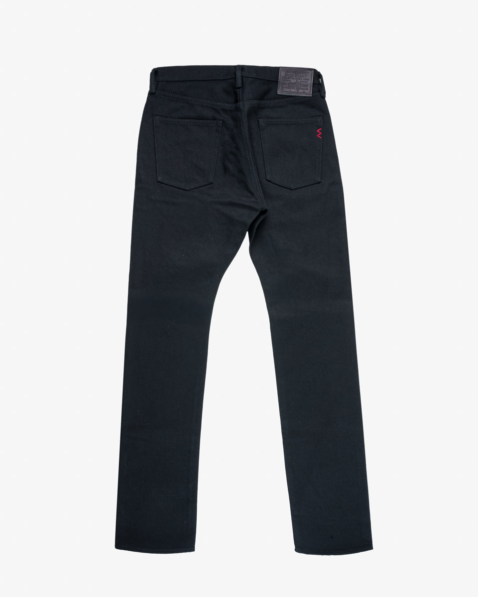 21oz Selvedge Denim Slim Cut Jeans - Superblack Non-Fade (IH-555S-SB) Tag 35, Hemmed to 35.5''