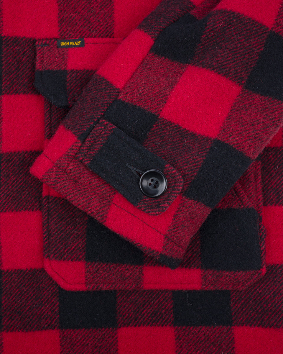 Wool Buffalo Check Hunting Jacket - Red – Iron Heart