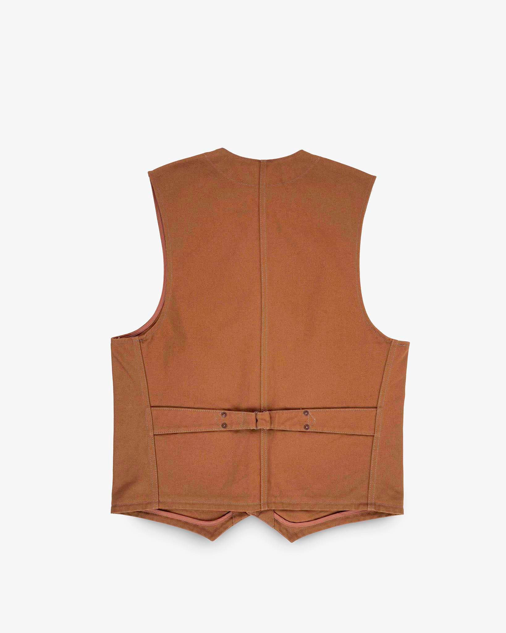 17oz Cotton Duck Work Vest - Brown