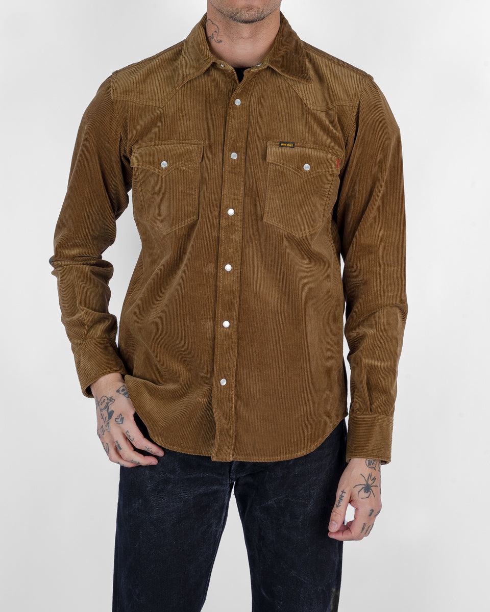 11oz Corduroy Western Shirt - Camel