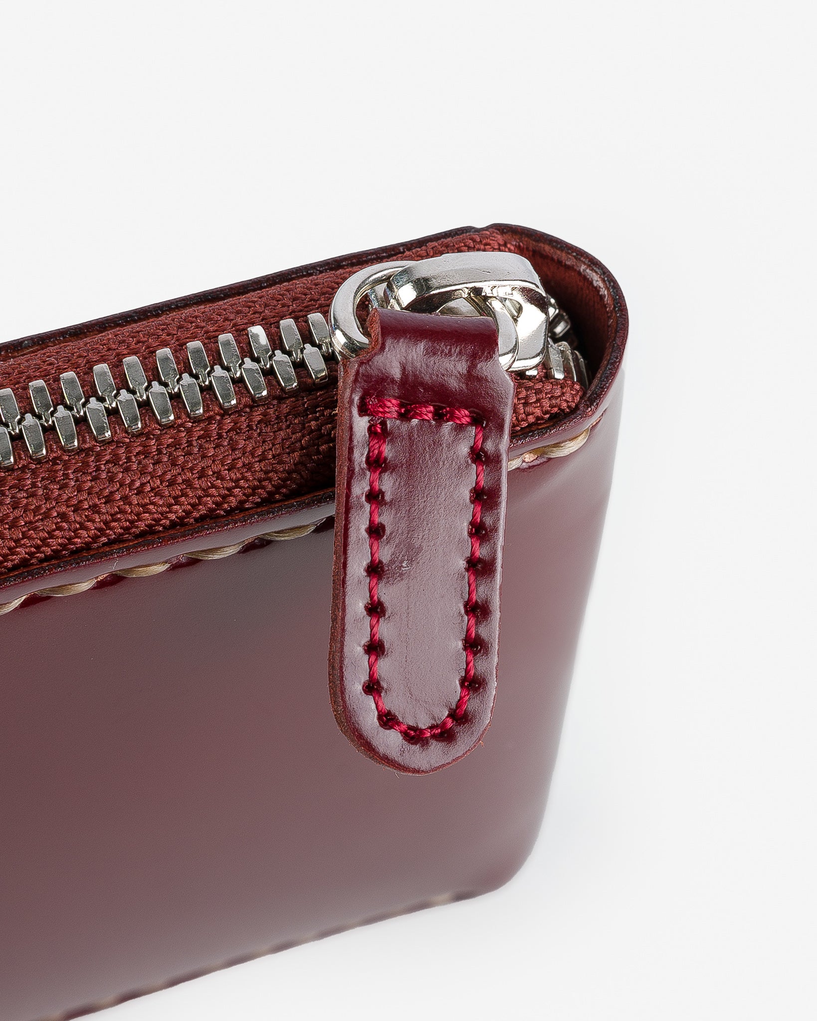 Iron Heart Zip-Secured Shell Cordovan Wallet - Black or Oxblood