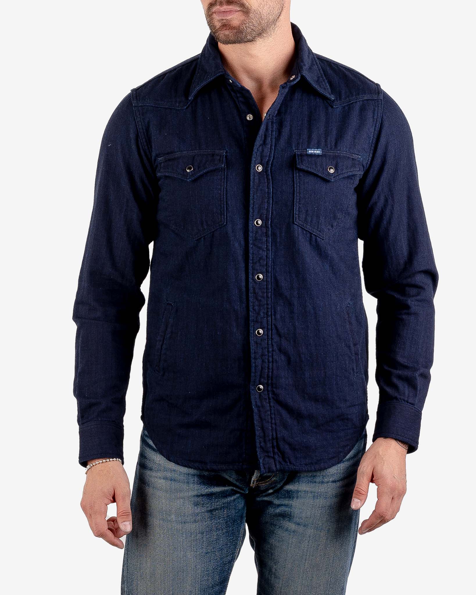 10oz Double Cloth Denim CPO Shirt - Indigo