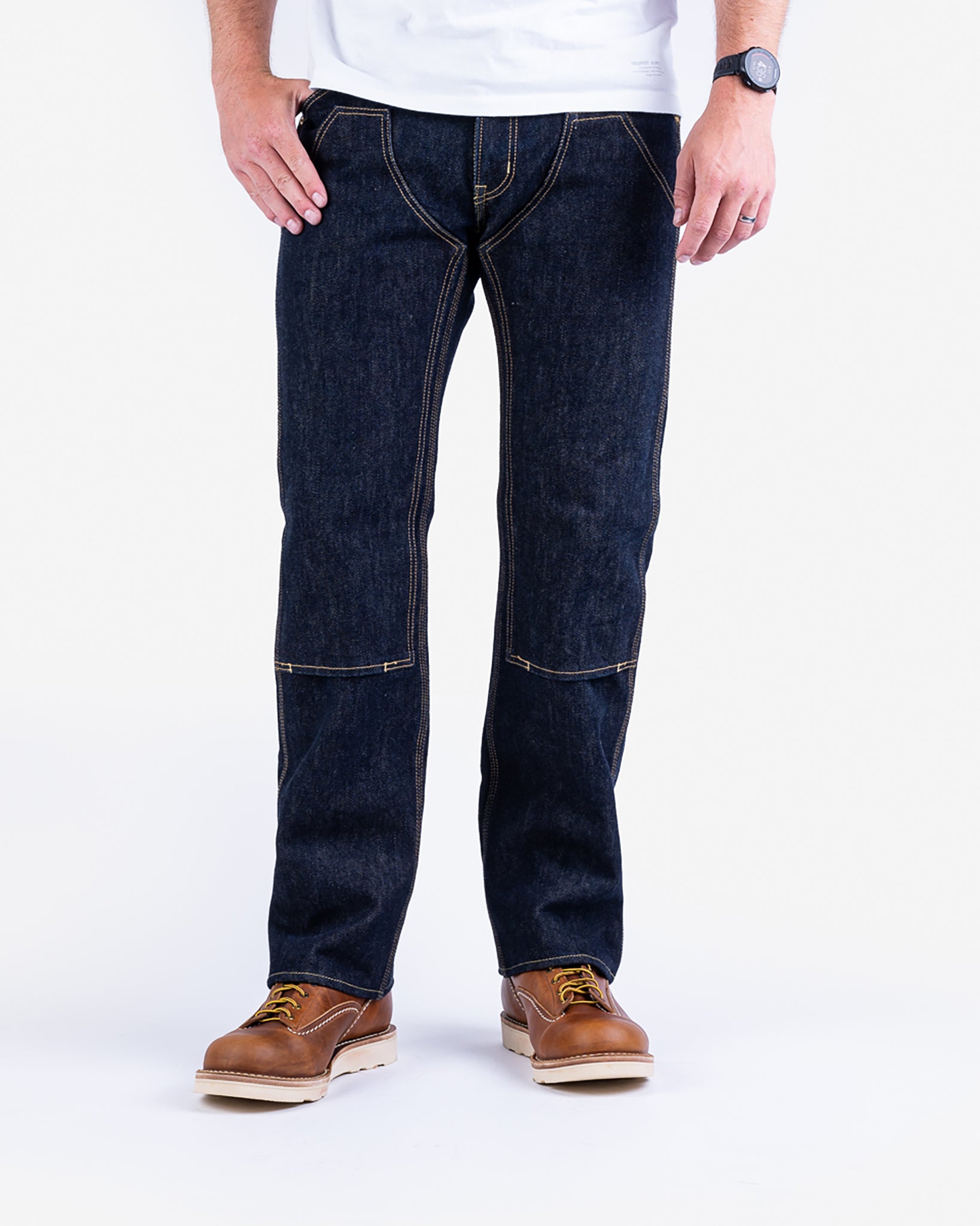 21oz Selvedge Denim Double Knee Engineer Pants - Indigo