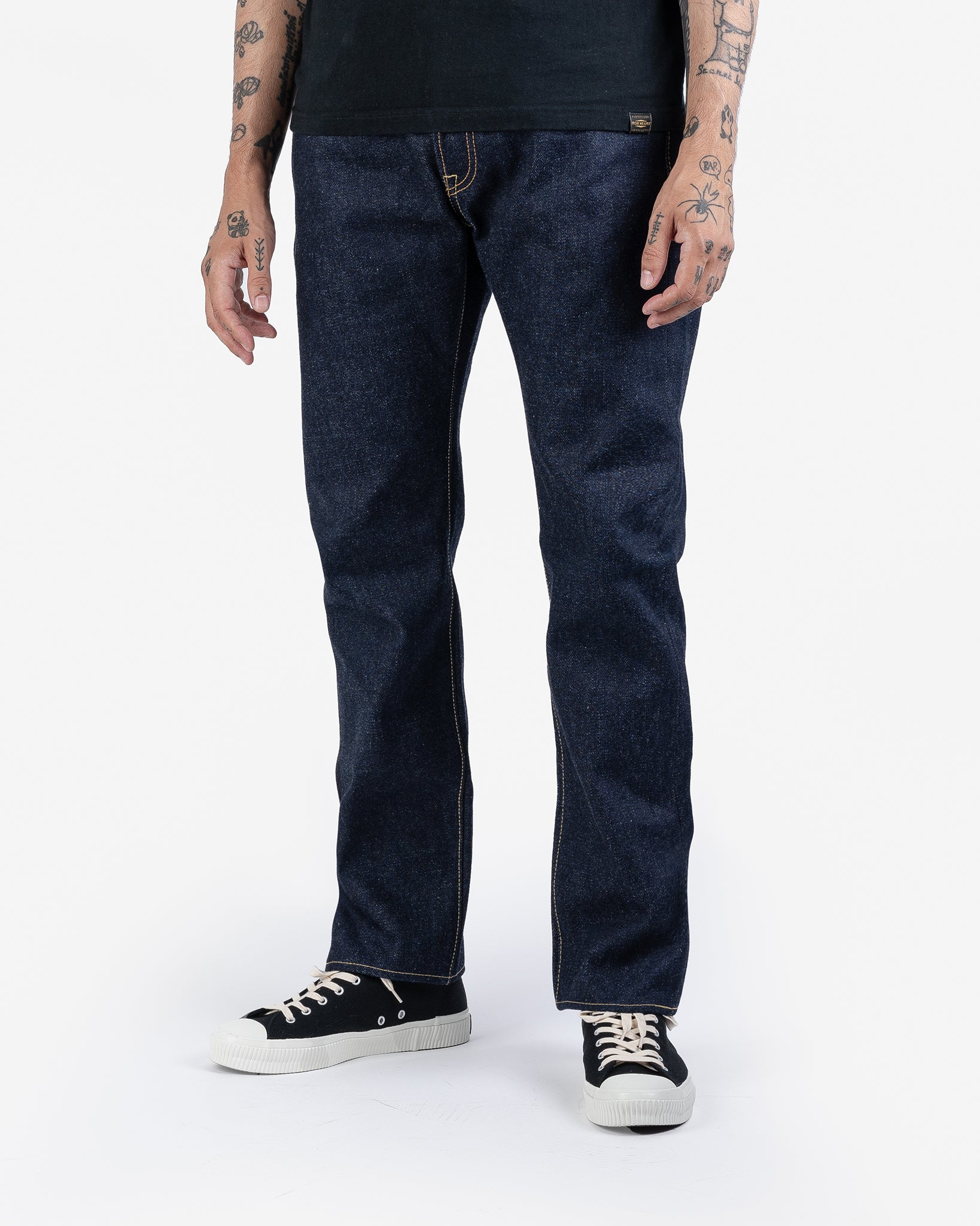 21/23oz Ultra Heavy Raw Selvedge Denim Slim Tapered Cut Jeans - Indigo