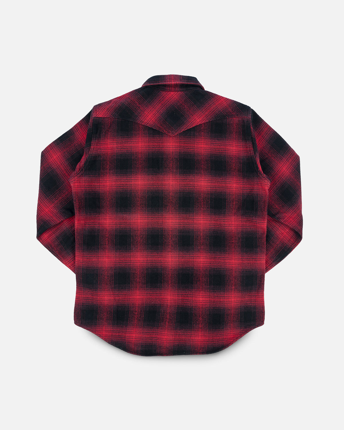 Iron Heart Japanese Ultra Heavy Flannel Ombré Check Western Shirt 