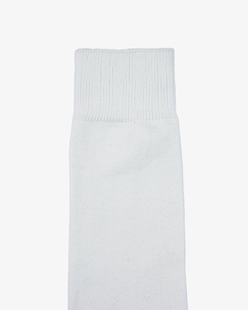 Decka Showatabé Giza Cotton Mercerized Socks - White