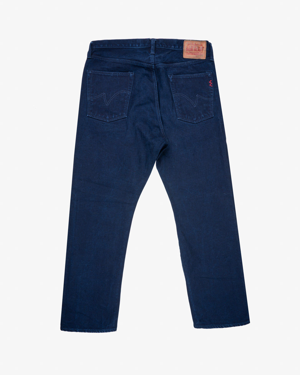 14oz Selvedge Denim Mid/High Rise Tapered Cut Jeans - Indigo/Indigo (IH-888s-14ii) Tag 38, Hemmed to 30.0"