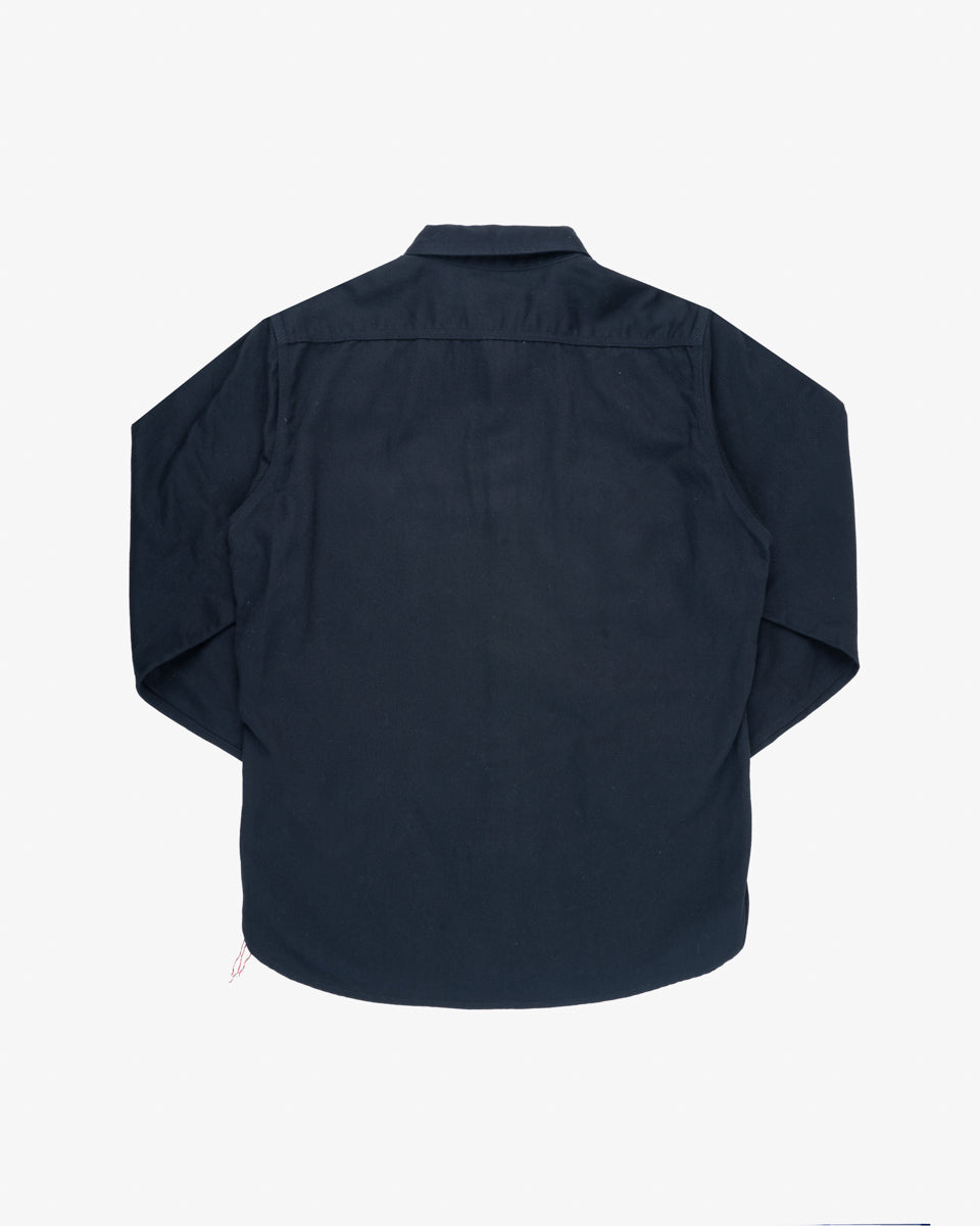 9oz Cotton Linen Work Shirt - Black (IHSH-414-BLK) Size Large