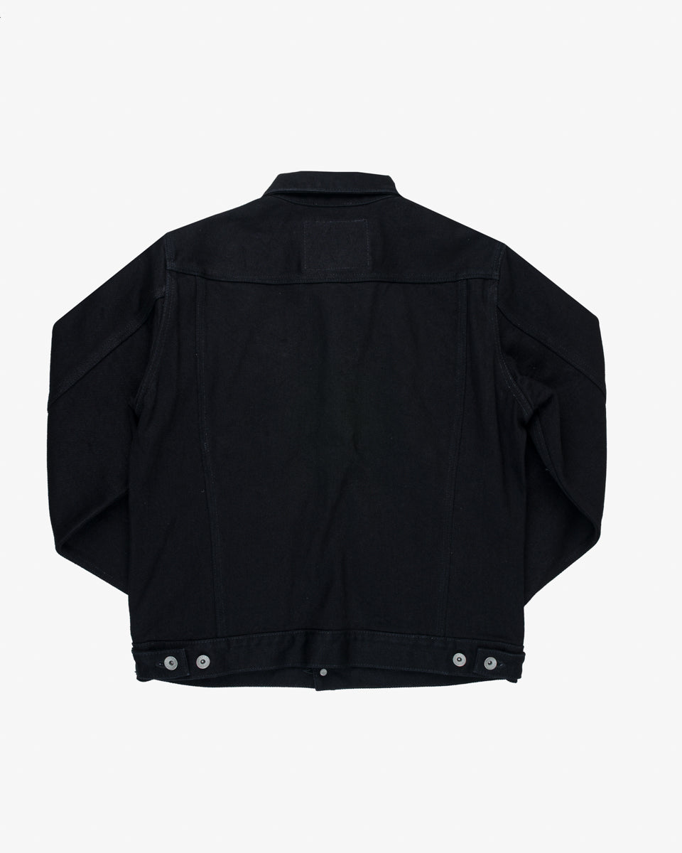 21oz Selvedge Denim Modified Type III Jacket - Superblack (Fades To Grey) (IH-526-SBG) Size XL