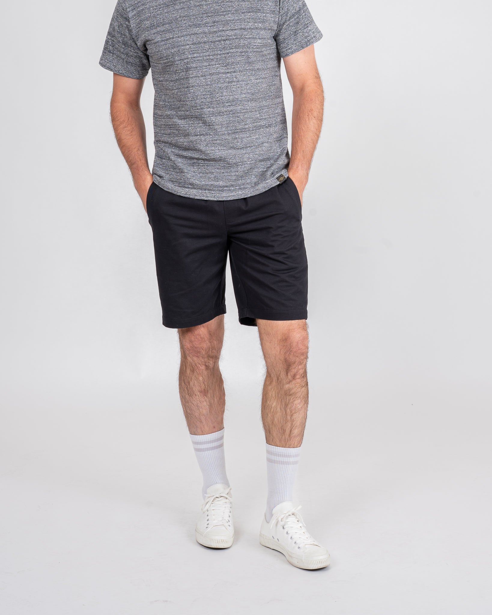 8oz Japanese Sanded Drill Shorts - Black