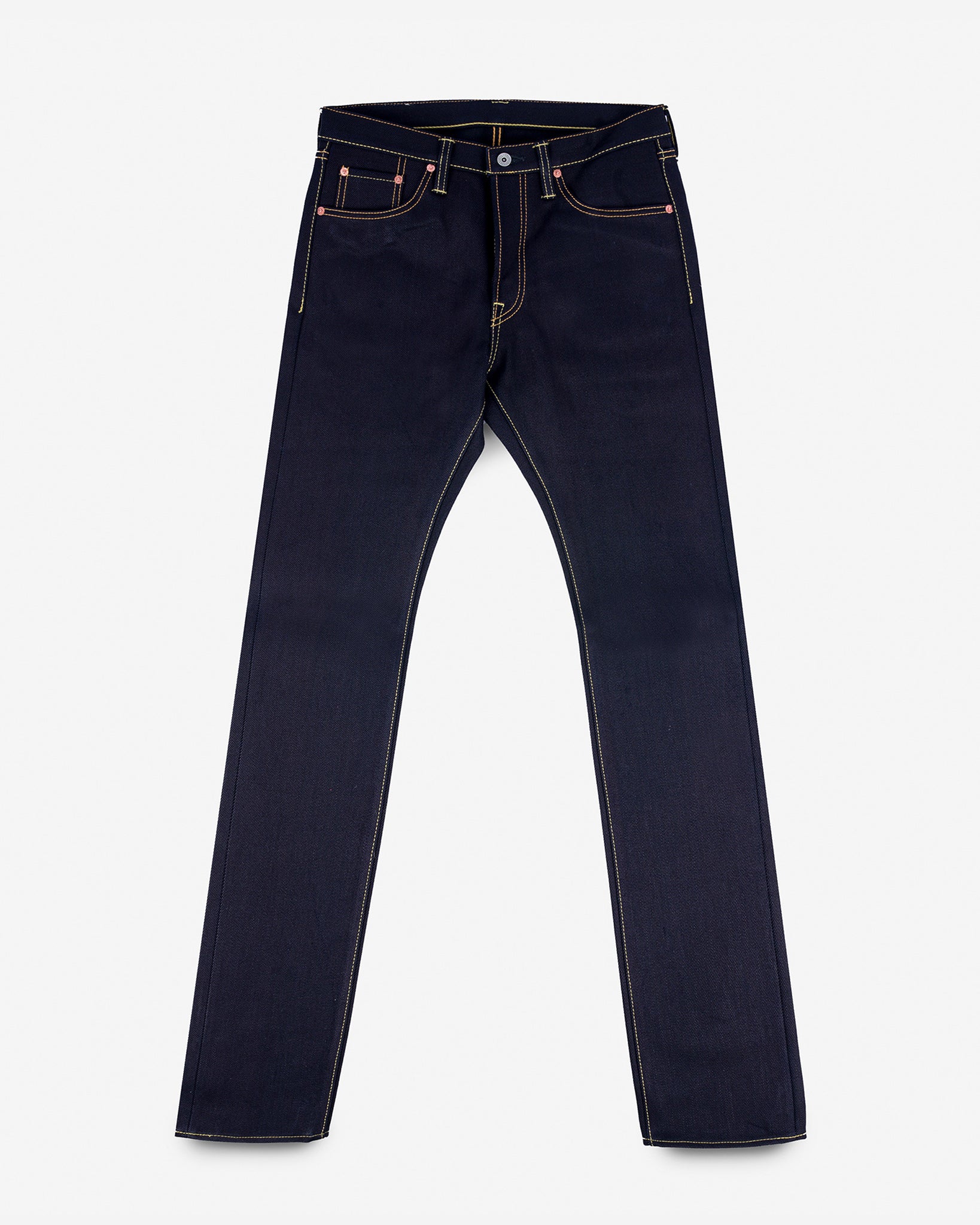 25oz Selvedge Denim Slim Cut Jeans - Indigo/Black
