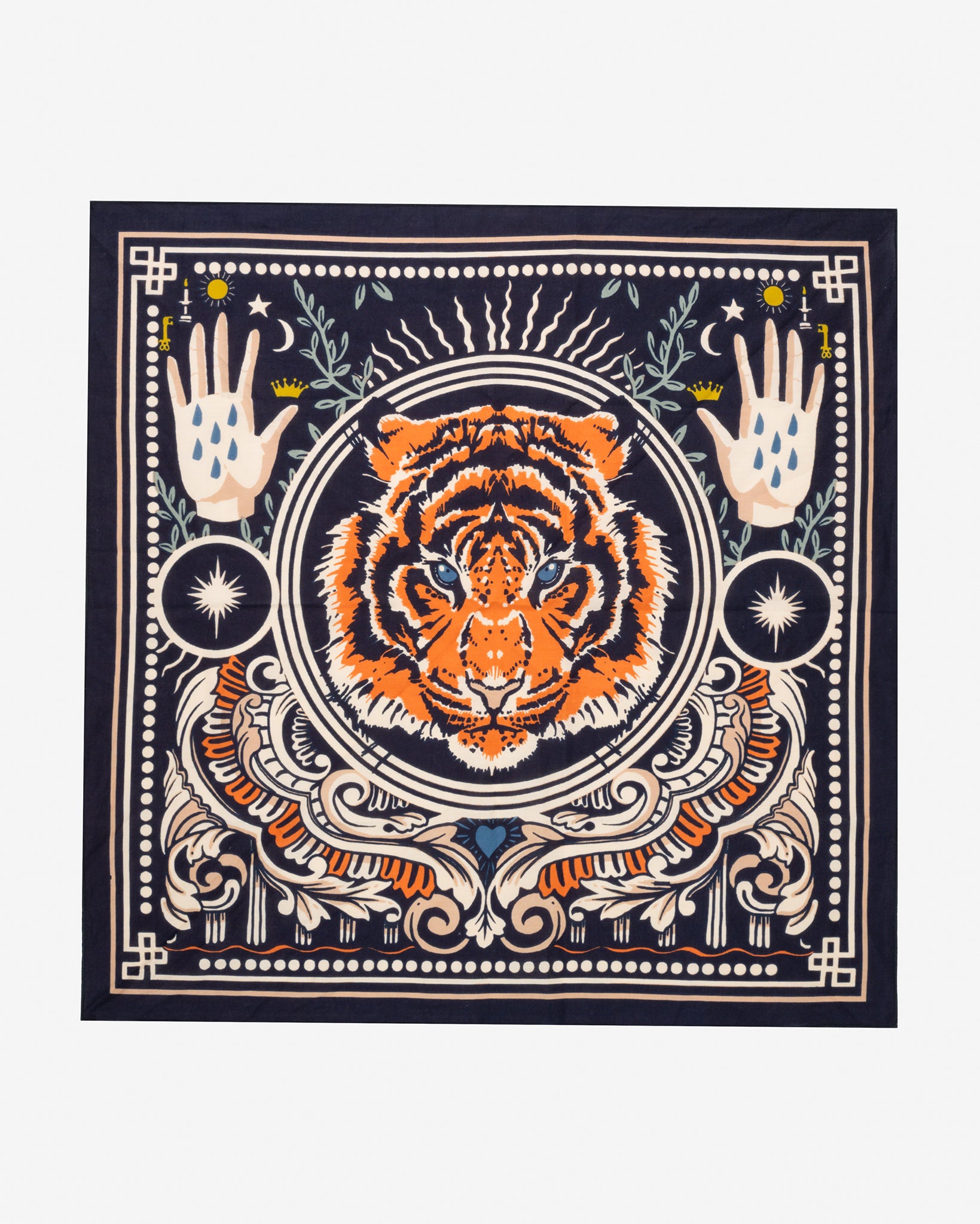 Felix Green Organic Cotton "Untitled" Bandana - Tiger