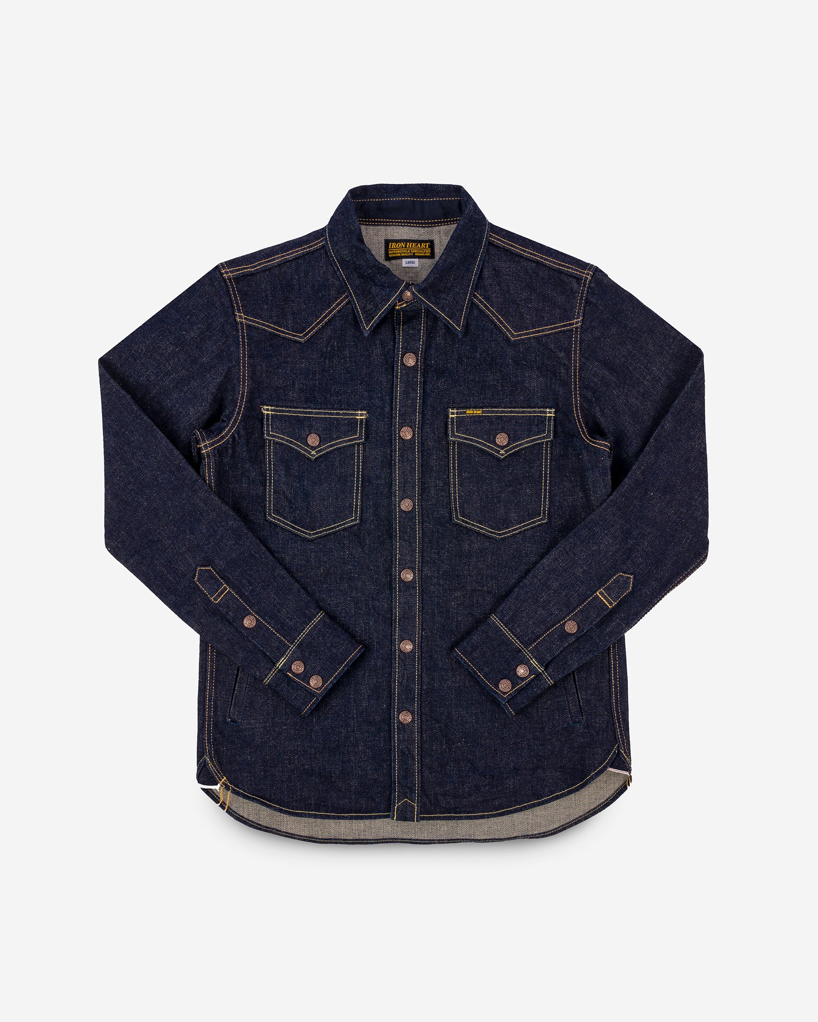 18oz Vintage Selvedge Denim CPO Shirt - Indigo