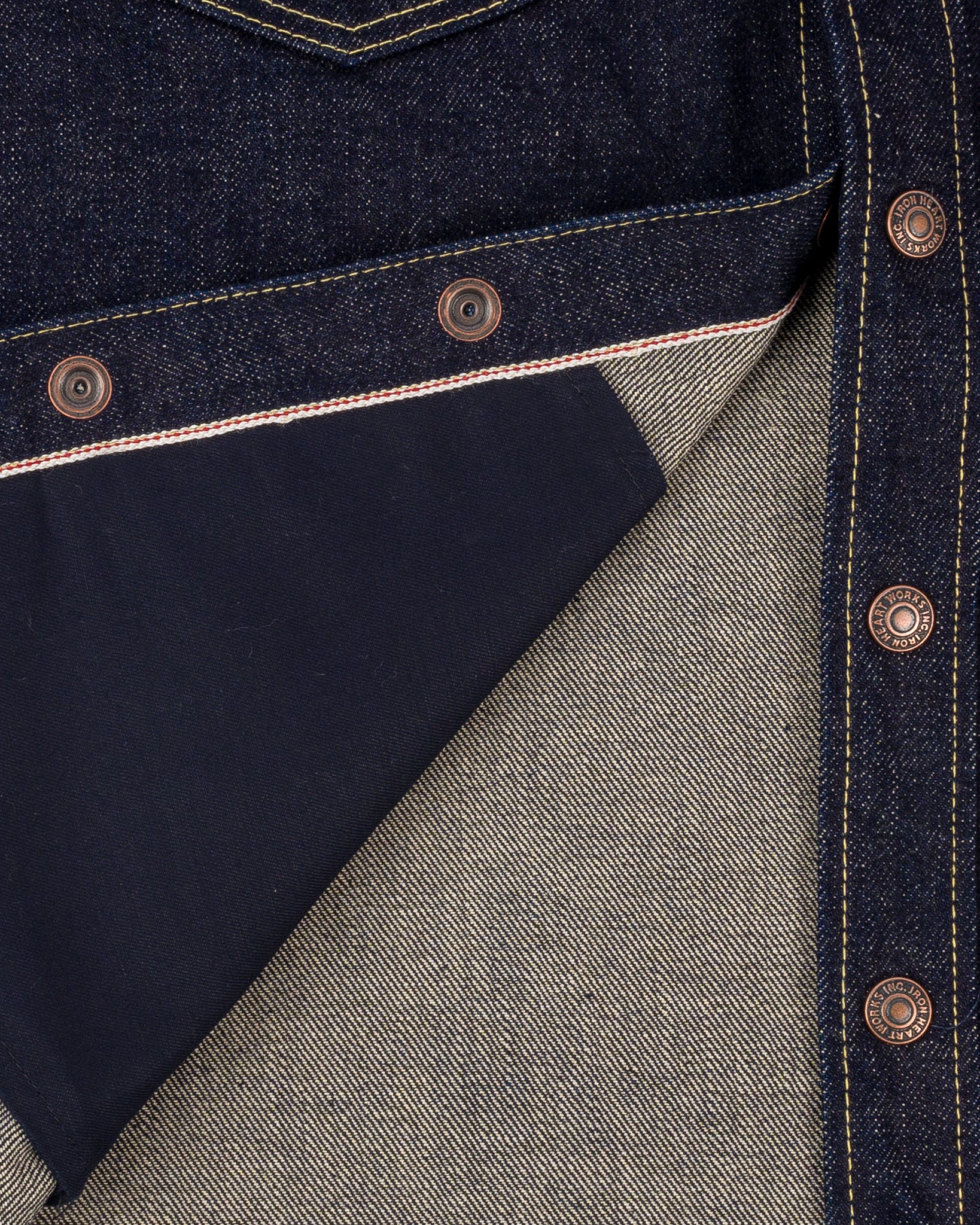 18oz Vintage Selvedge Denim CPO Shirt - Indigo