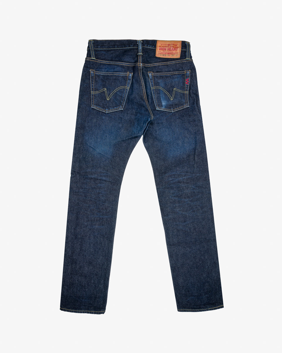 14oz Selvedge Denim Slim Tapered Cut Jeans - Indigo (IH-301S-14) Tag 29, Hemmed to 31.5"
