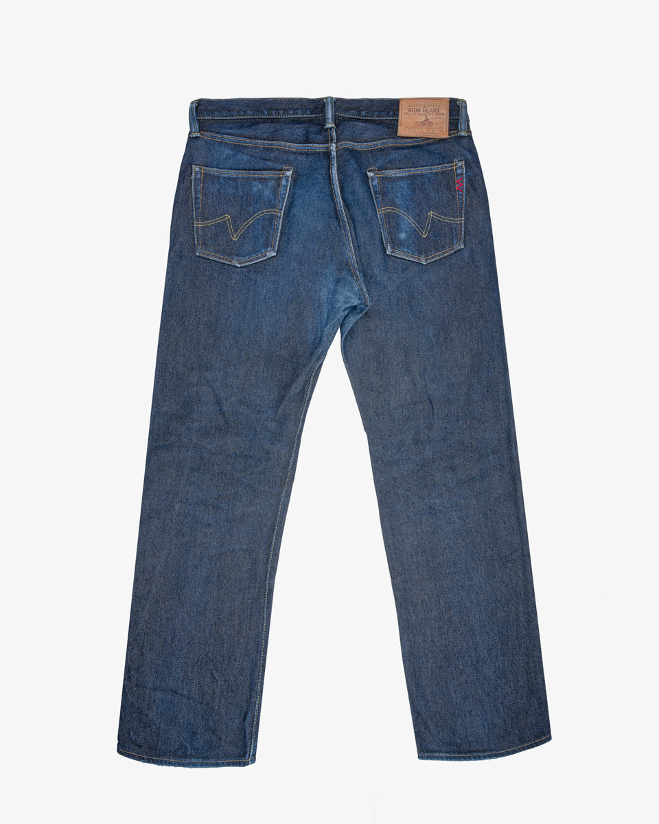 21oz Left Hand Twill Selvedge Denim Straight Cut Jeans - Indigo (IH-634S-21L) Tag 38, Hemmed to 31.5"