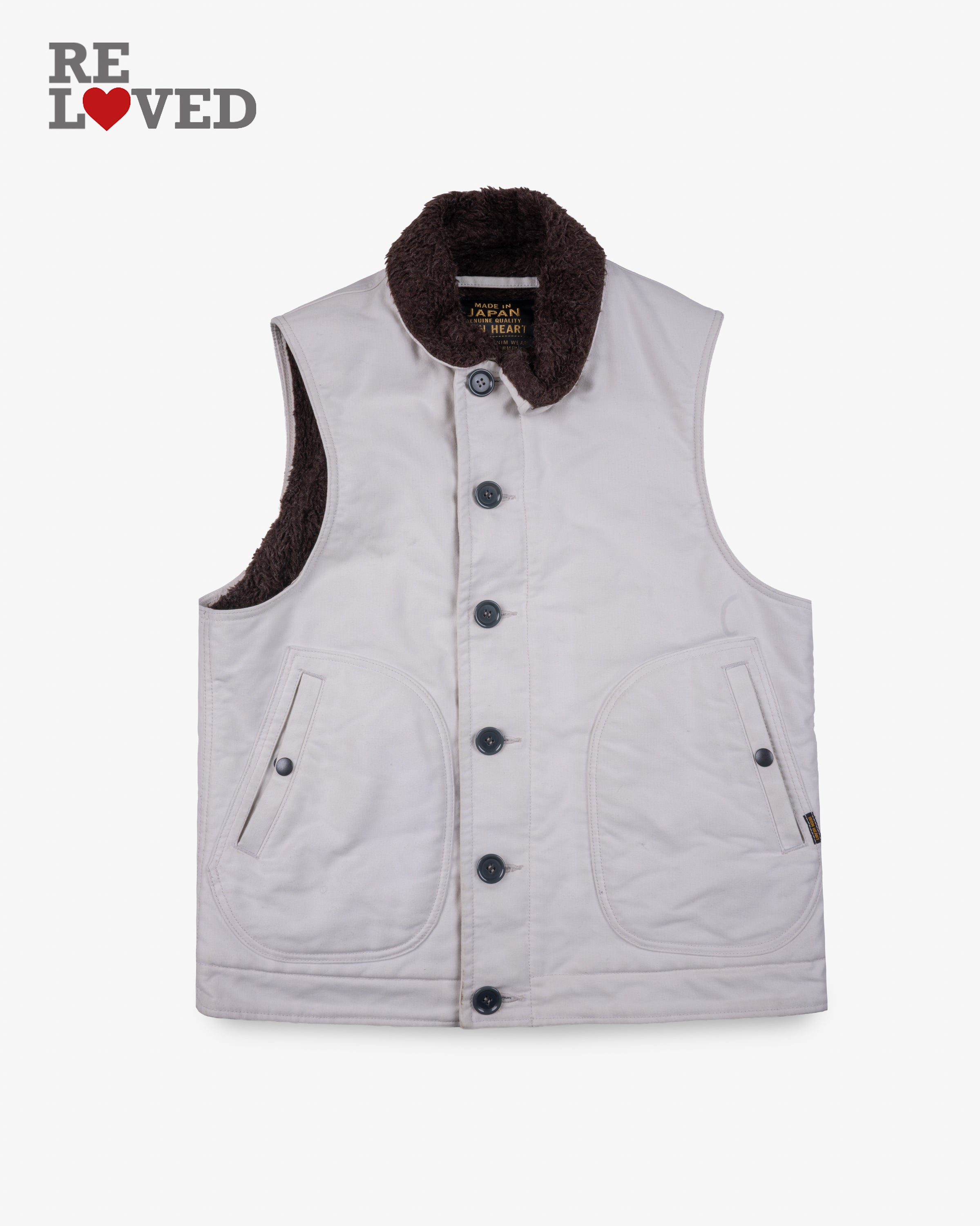 Whipcord N1 Deck Vest - Ivory (IHV-22-IVO) Size Large