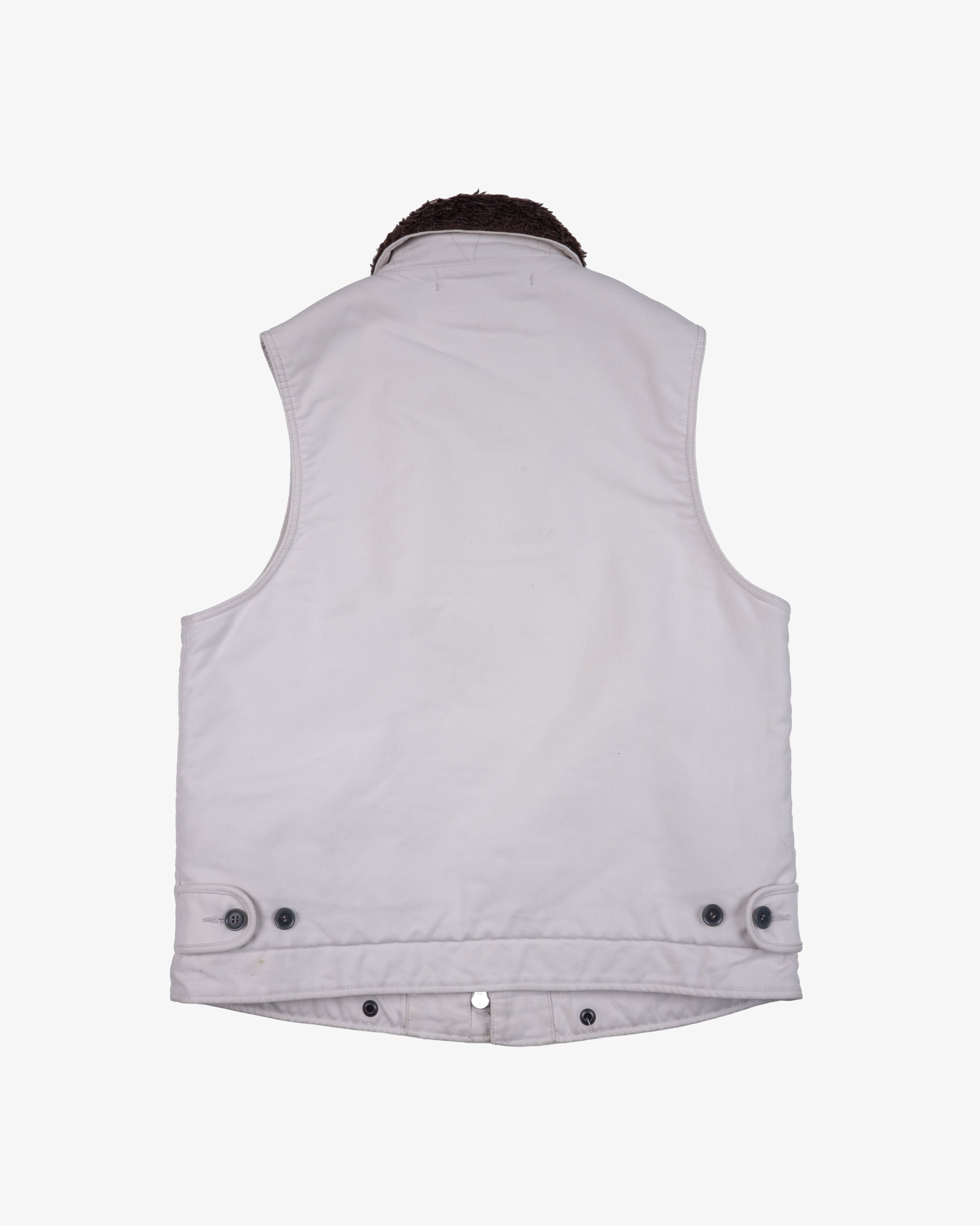 Whipcord N1 Deck Vest - Ivory (IHV-22-IVO) Size Large