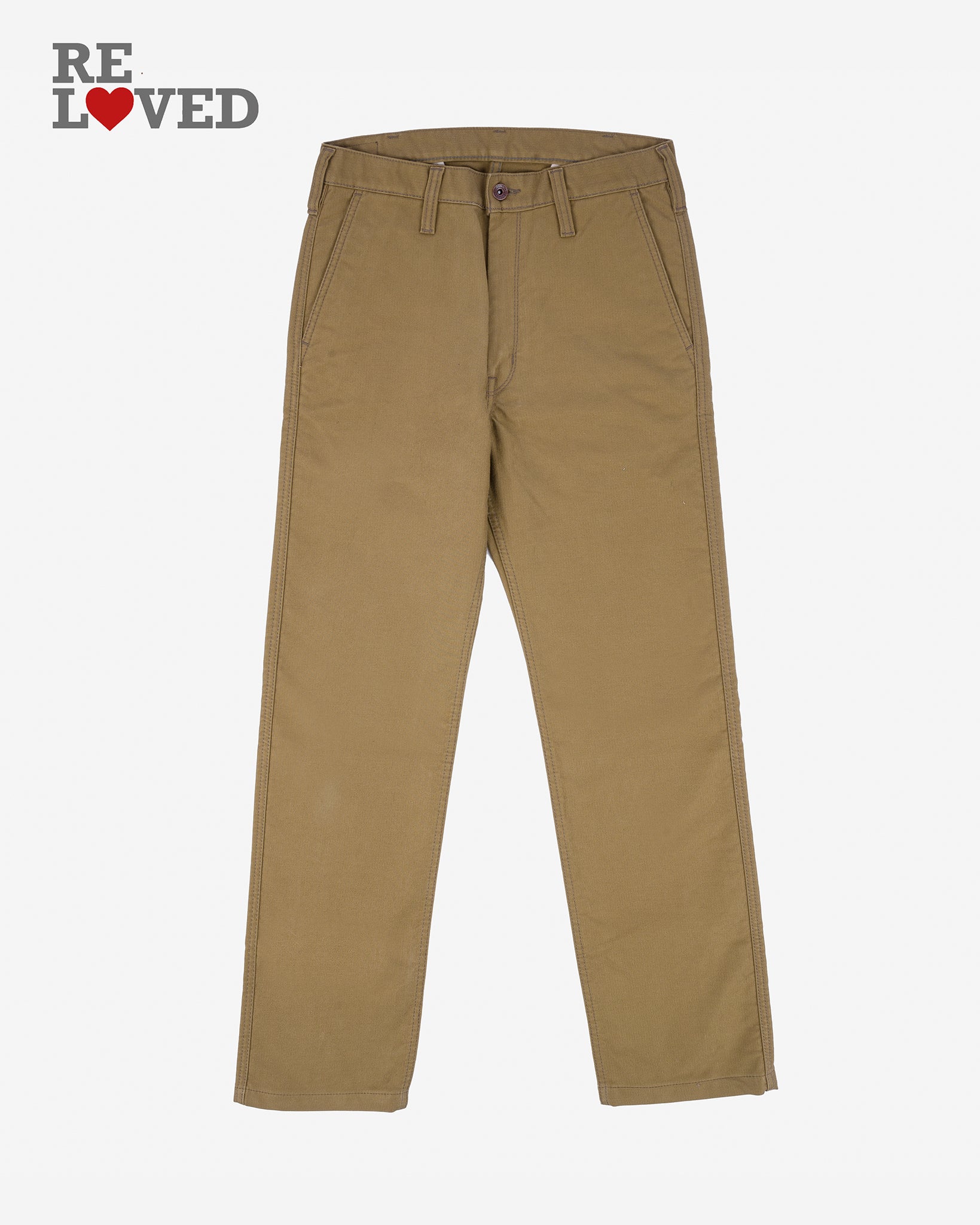 11oz Cotton Whipcord Work Pants - Khaki (IH-720-KHA) Tag 31, Hemmed to 27.0''