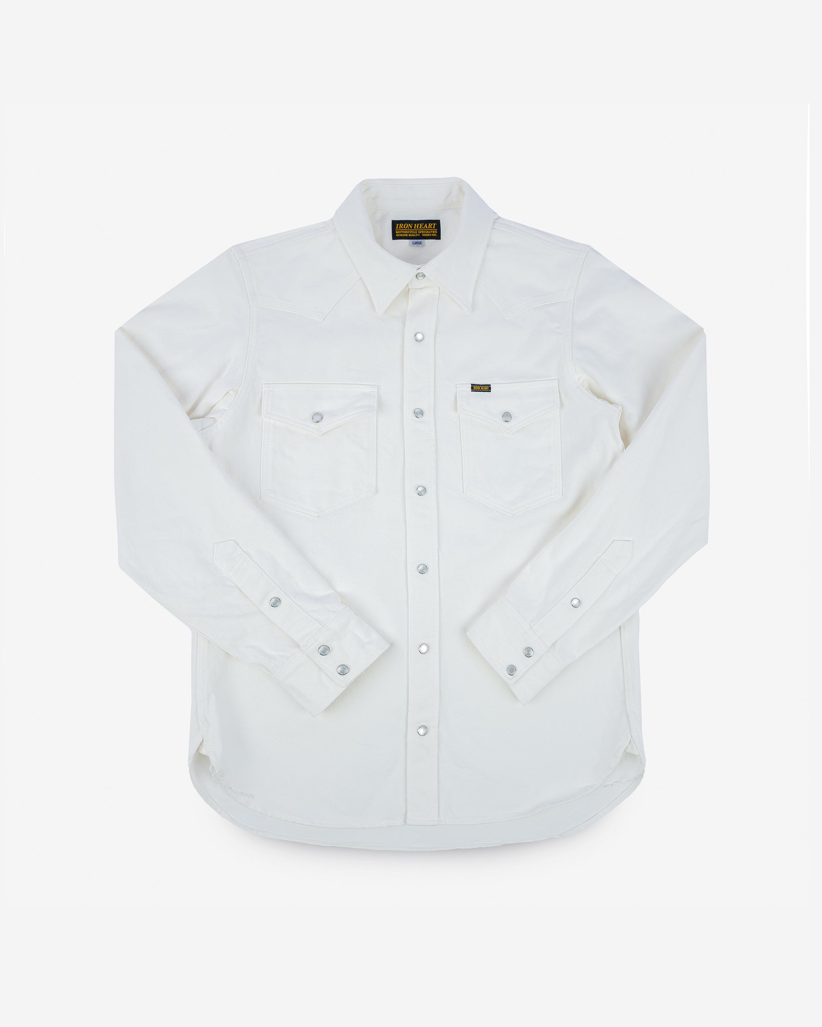 13.5oz Denim Western Shirt - White