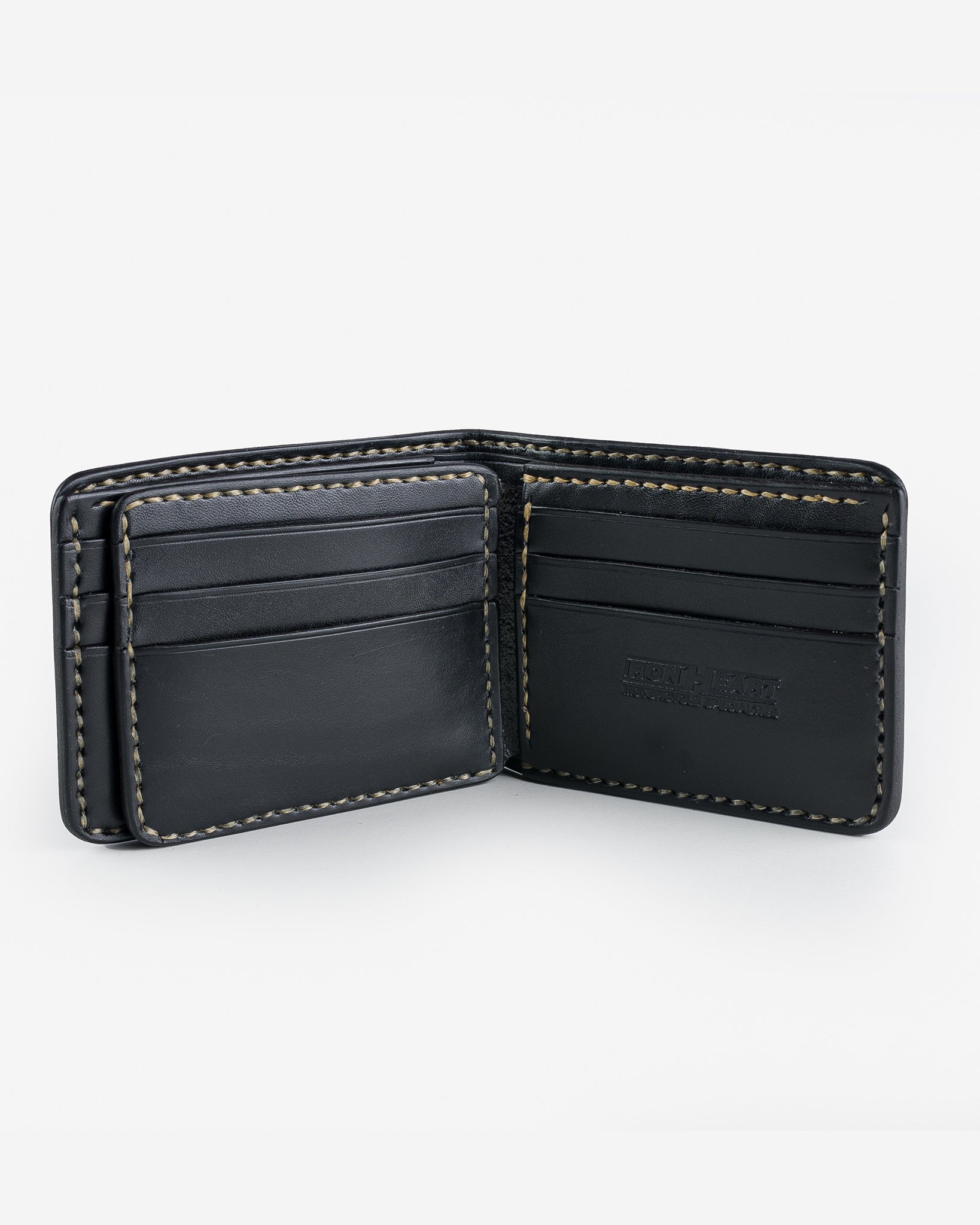 Slimline Small Shell Cordovan Wallet - Navy – Iron Heart