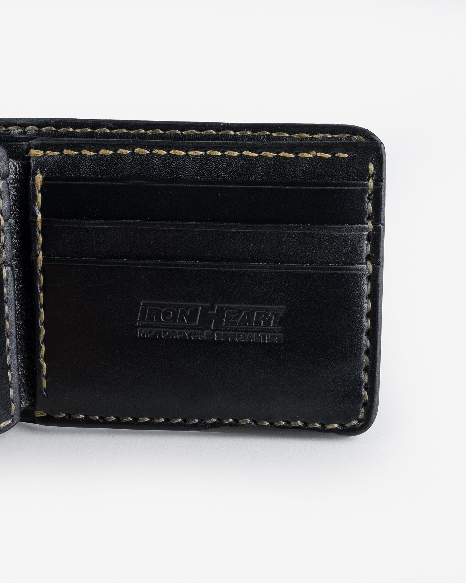 Slimline Small Shell Cordovan Wallet - Navy – Iron Heart