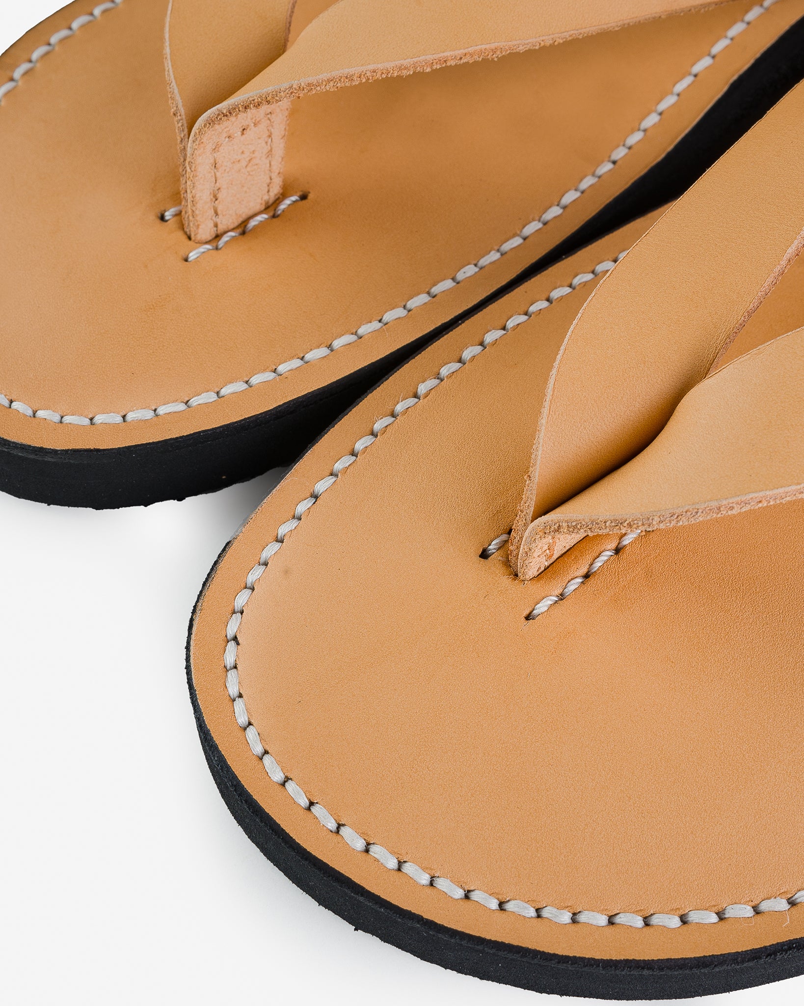 Obbi Good Label X Dr Sole Leather Thong Sandals in Natural – Iron