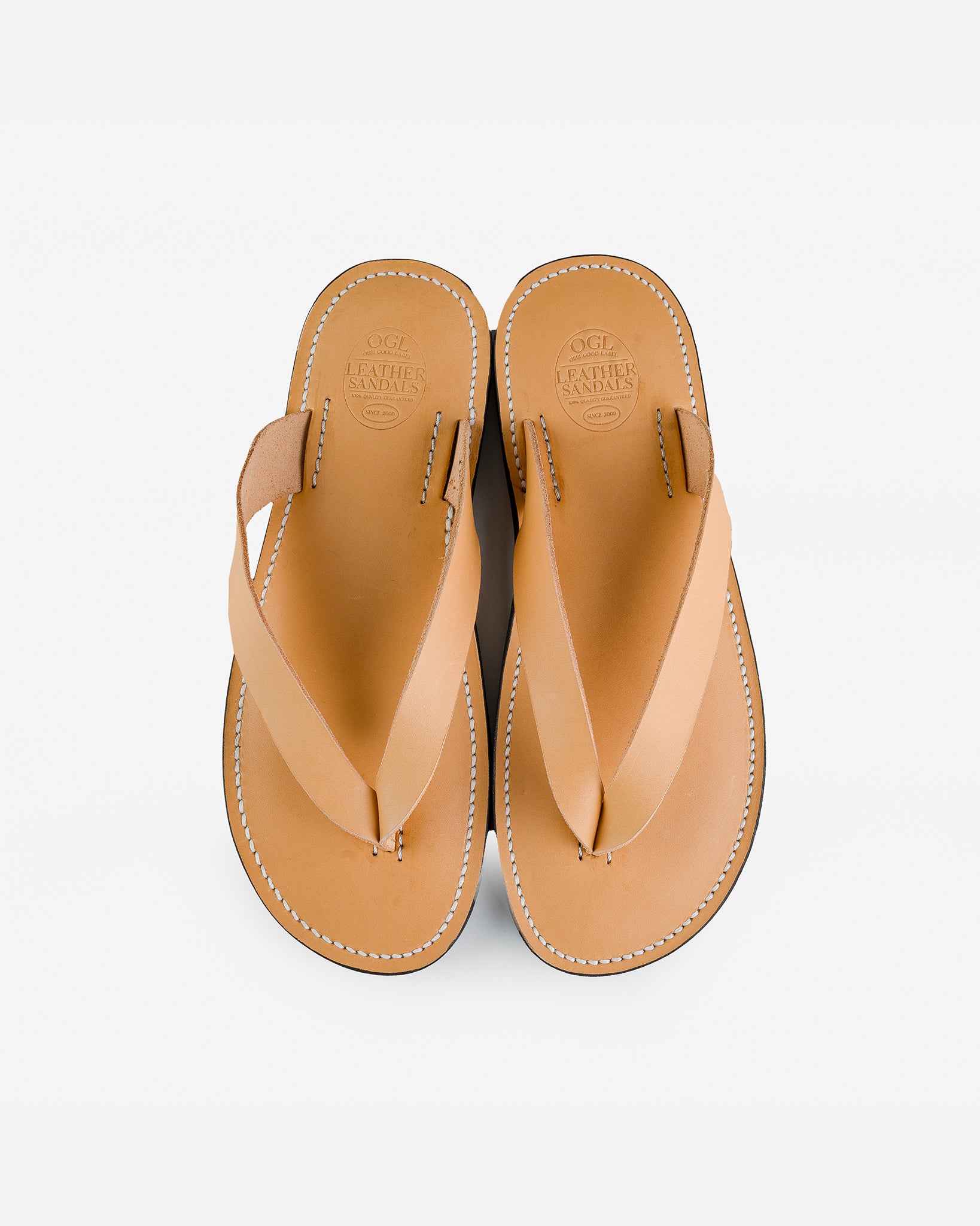 Obbi Good Label X Dr Sole Leather Thong Sandals in Natural – Iron
