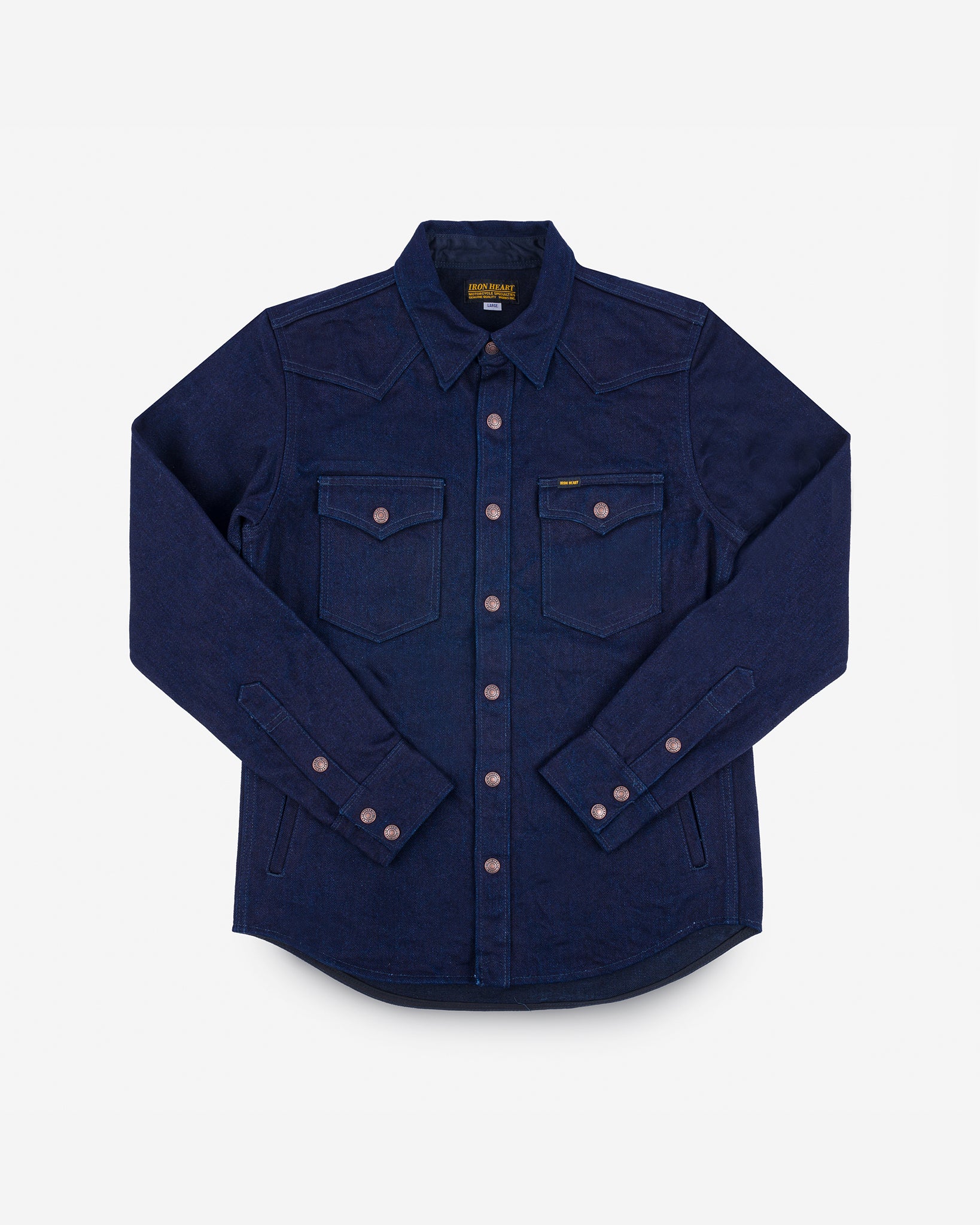 19oz Selvedge Denim CPO Shirt - Indigo/Black