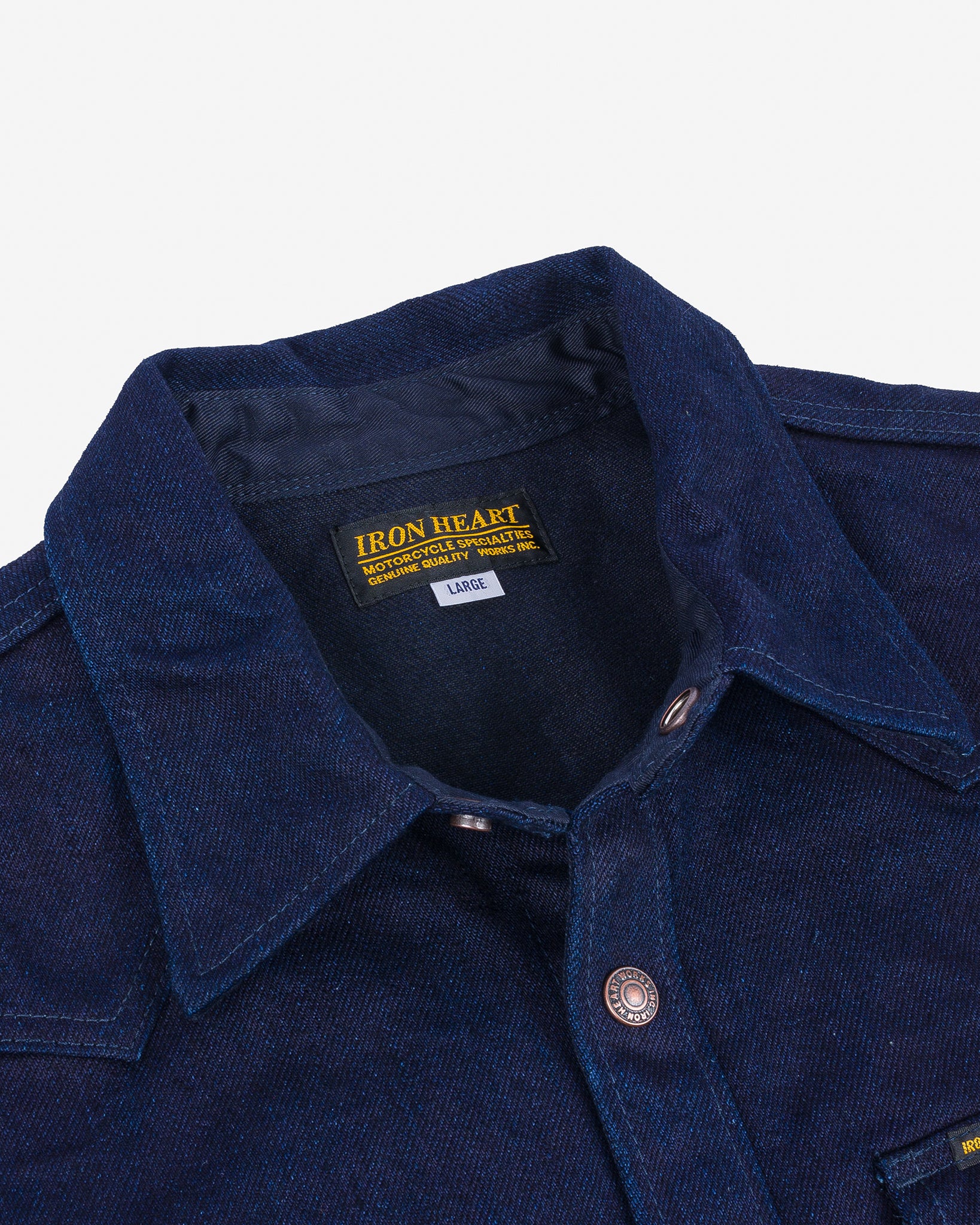 19oz Selvedge Denim CPO Shirt Indigo/Black