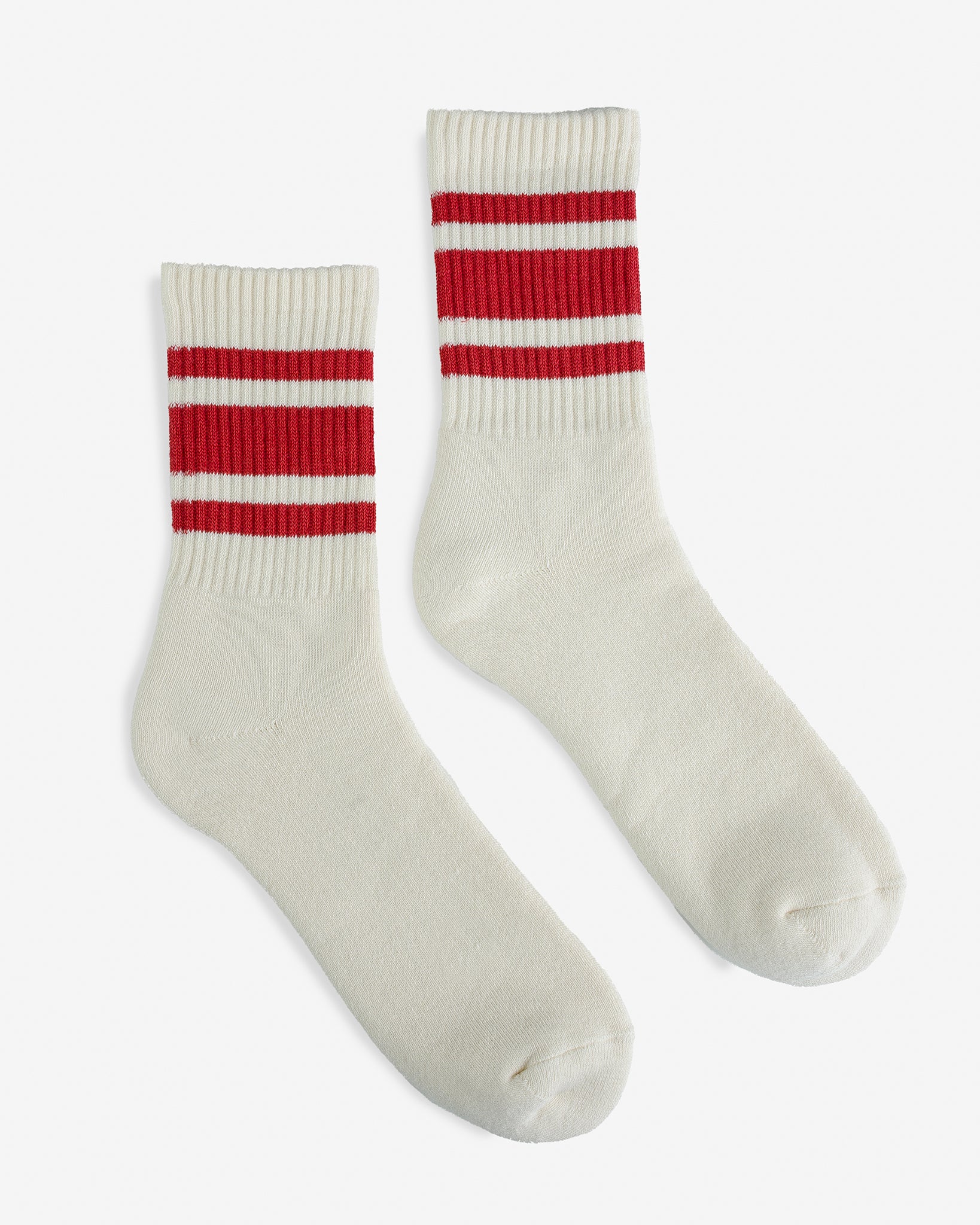 Decka 80s Skater Socks - Short Length - Red