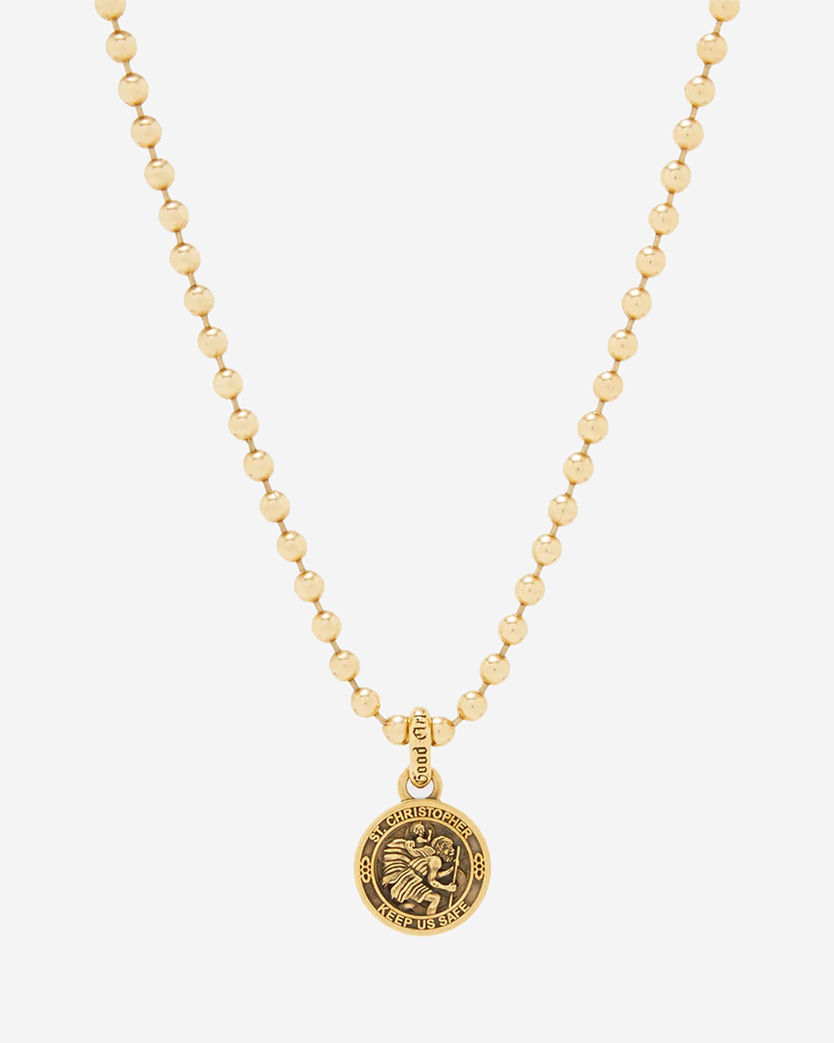 GOOD ART HLYWD Saint Christopher Pendant Shazam - 22k Gold