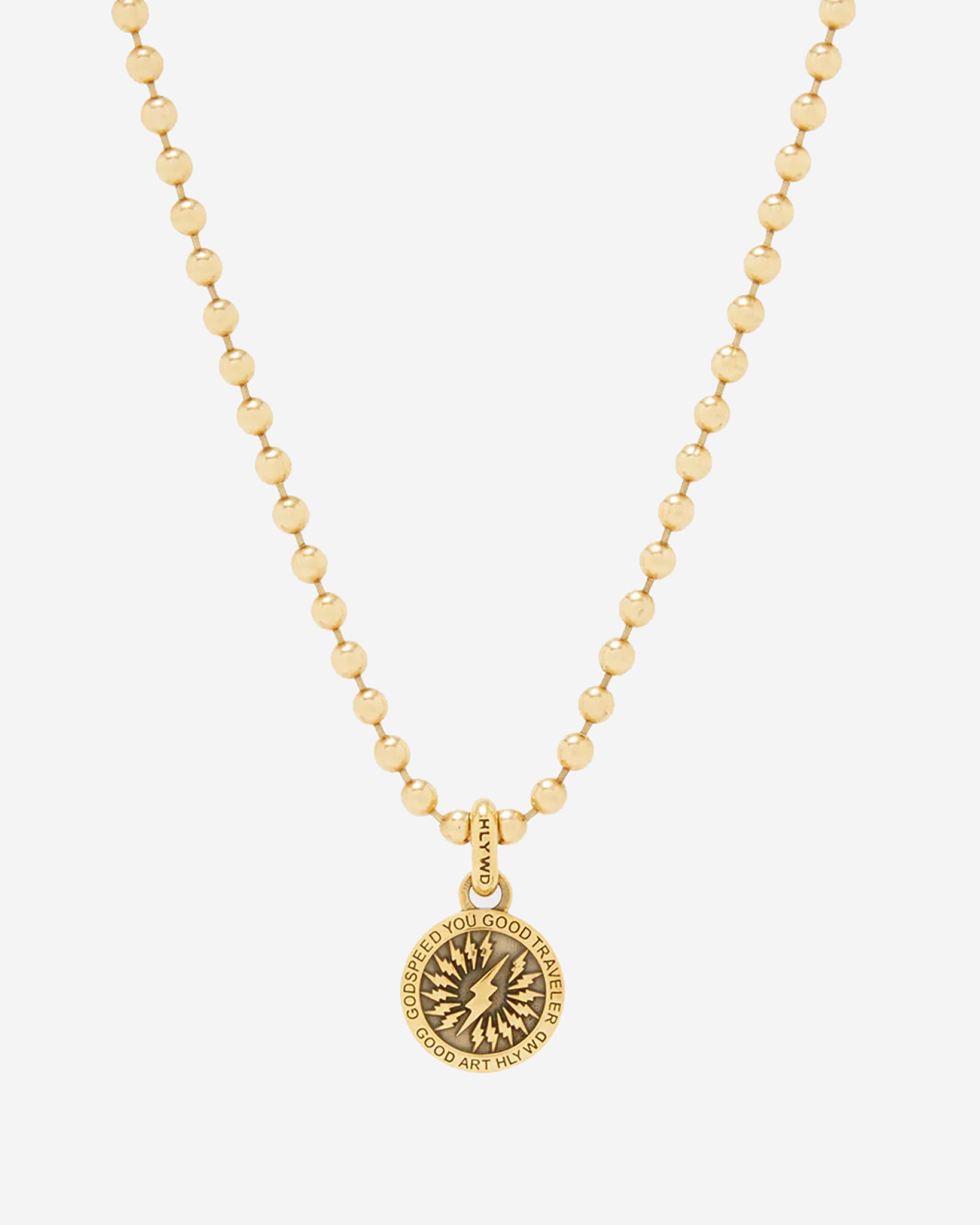 GOOD ART HLYWD Saint Christopher Pendant Shazam - 22k Gold