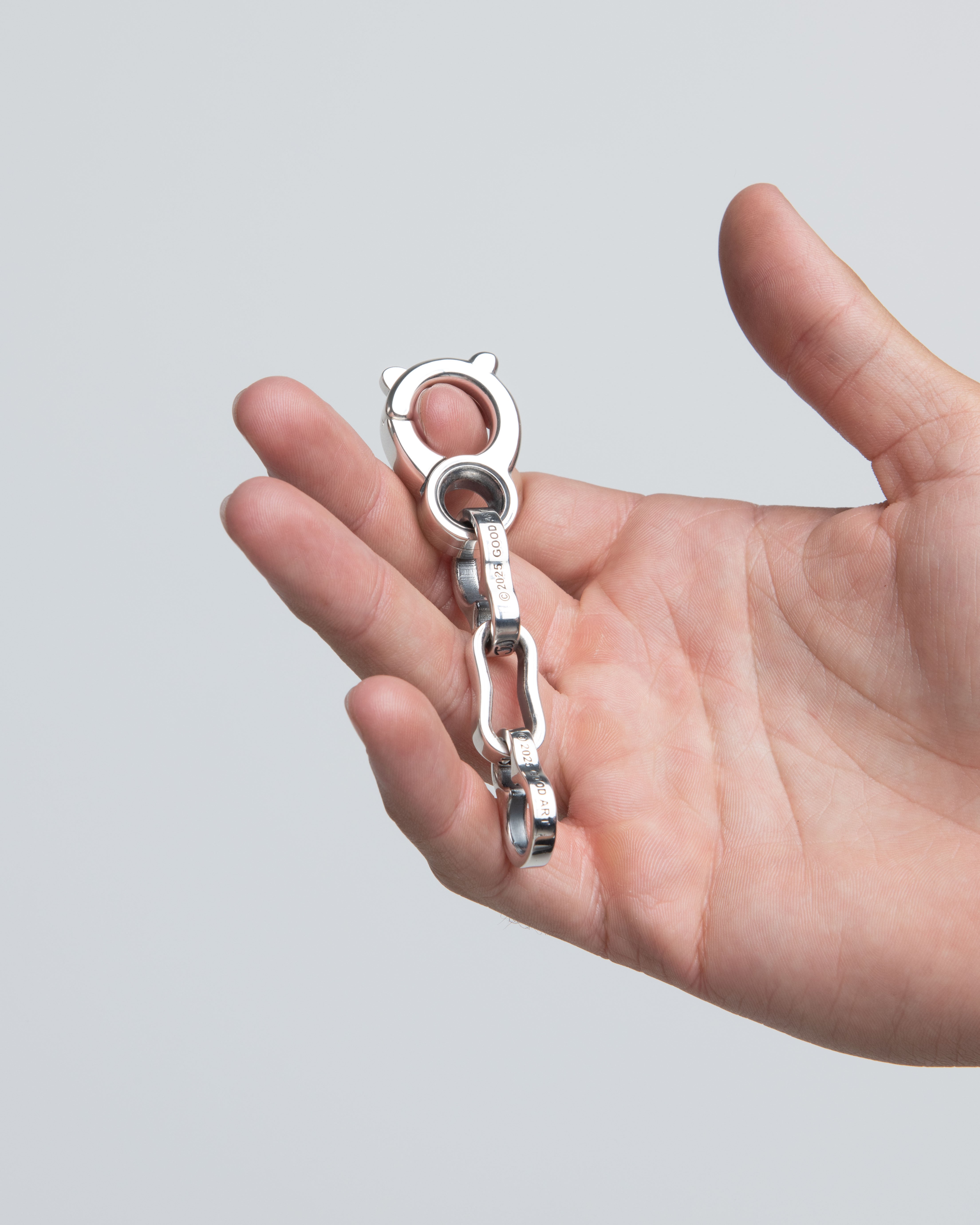 GOOD ART HLYWD Bottle Chain Keychain Size B - Sterling Silver