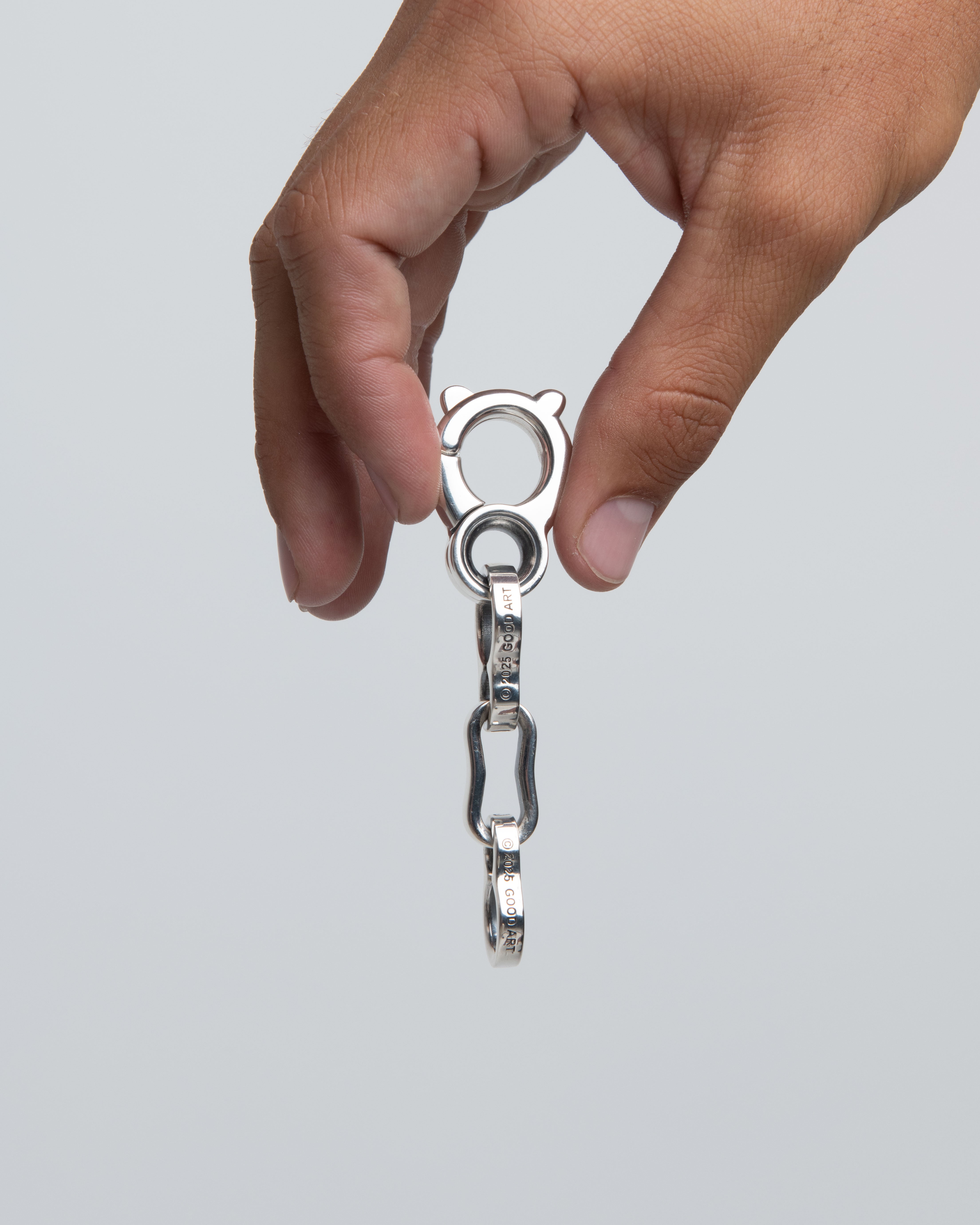 GOOD ART HLYWD Bottle Chain Keychain Size B - Sterling Silver