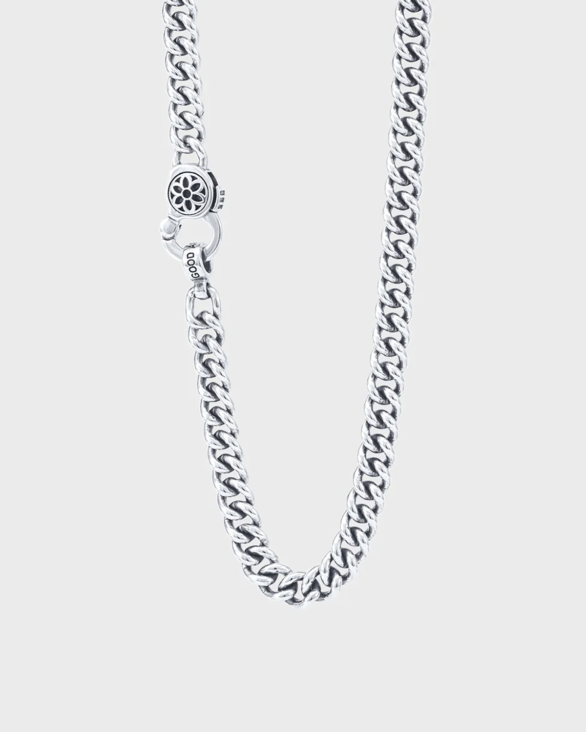 GOOD ART HLYWD Curb Chain Necklace Link Size A at 30" - Sterling Silver