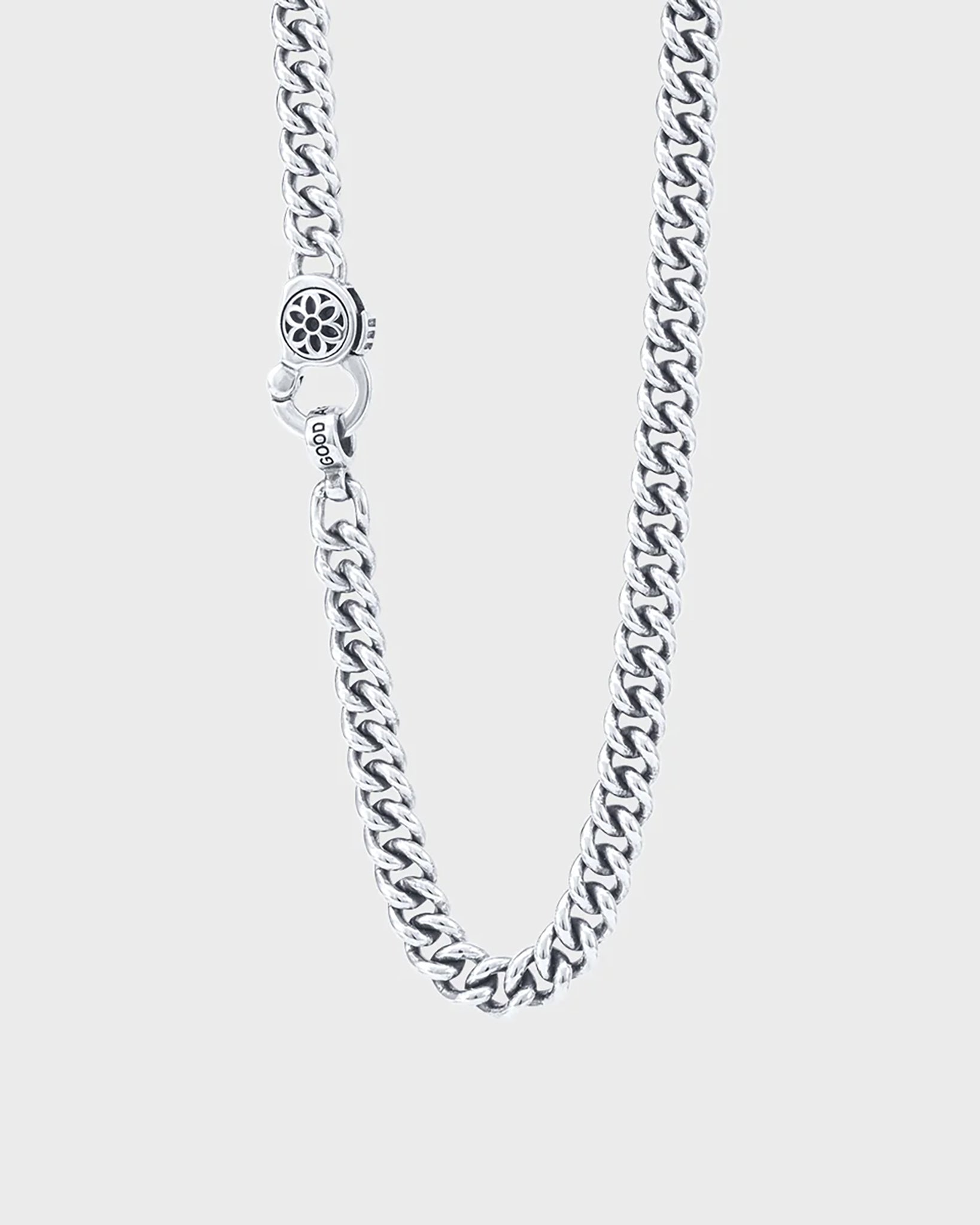 GOOD ART HLYWD Curb Chain Necklace Link Size A at 24" - Sterling Silver