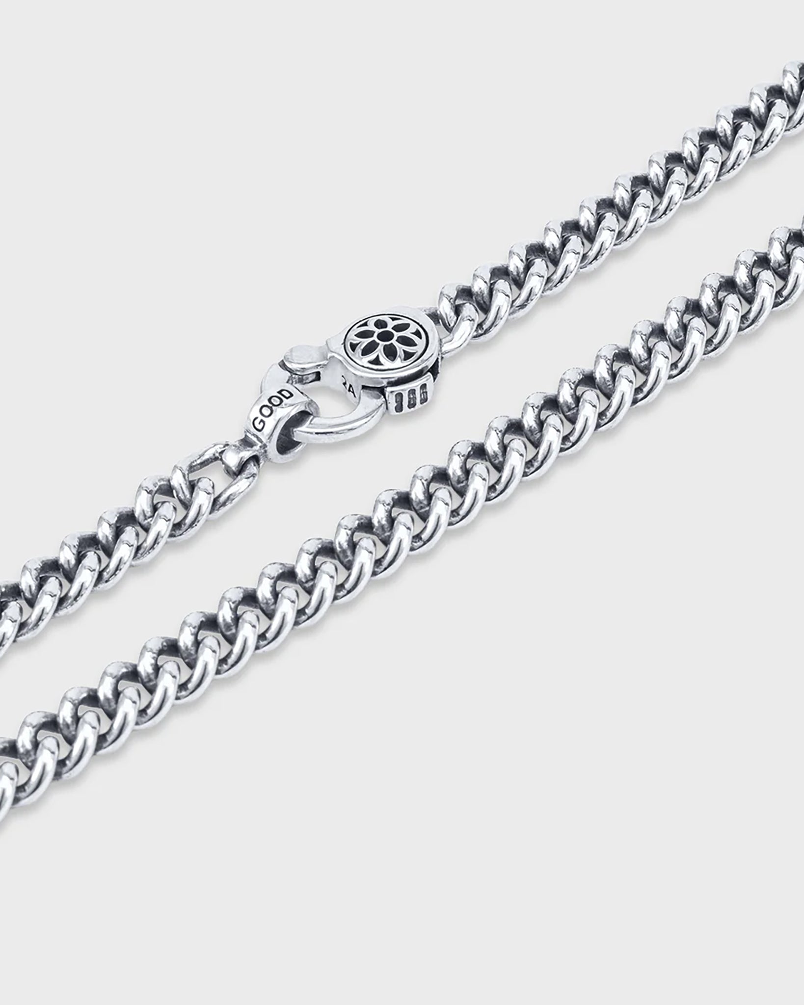 GOOD ART HLYWD Curb Chain Necklace Link Size A at 24" - Sterling Silver
