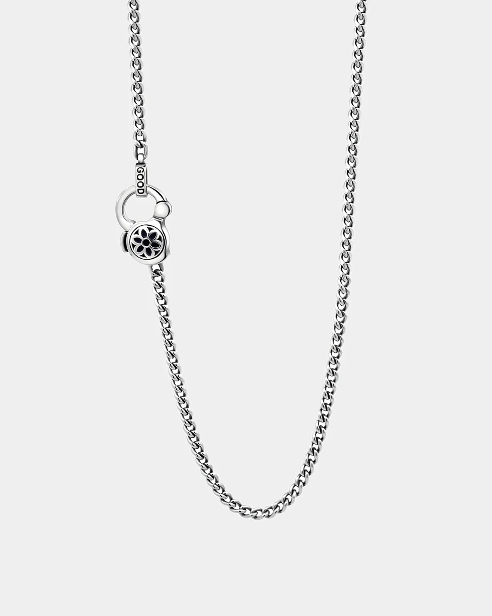 GOOD ART HLYWD Curb Chain Necklace Link Size 4A at 21" - Sterling Silver