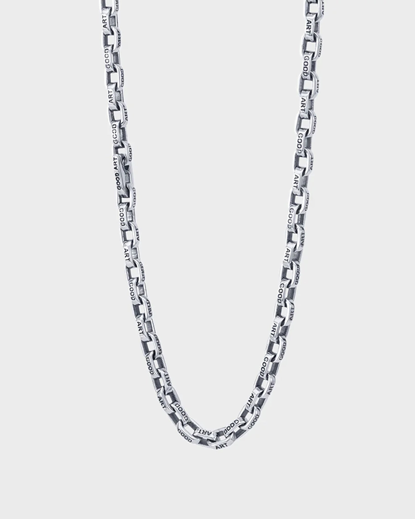 GOOD ART HLYWD Pequeño A Mano Necklace at 21" - Sterling Silver