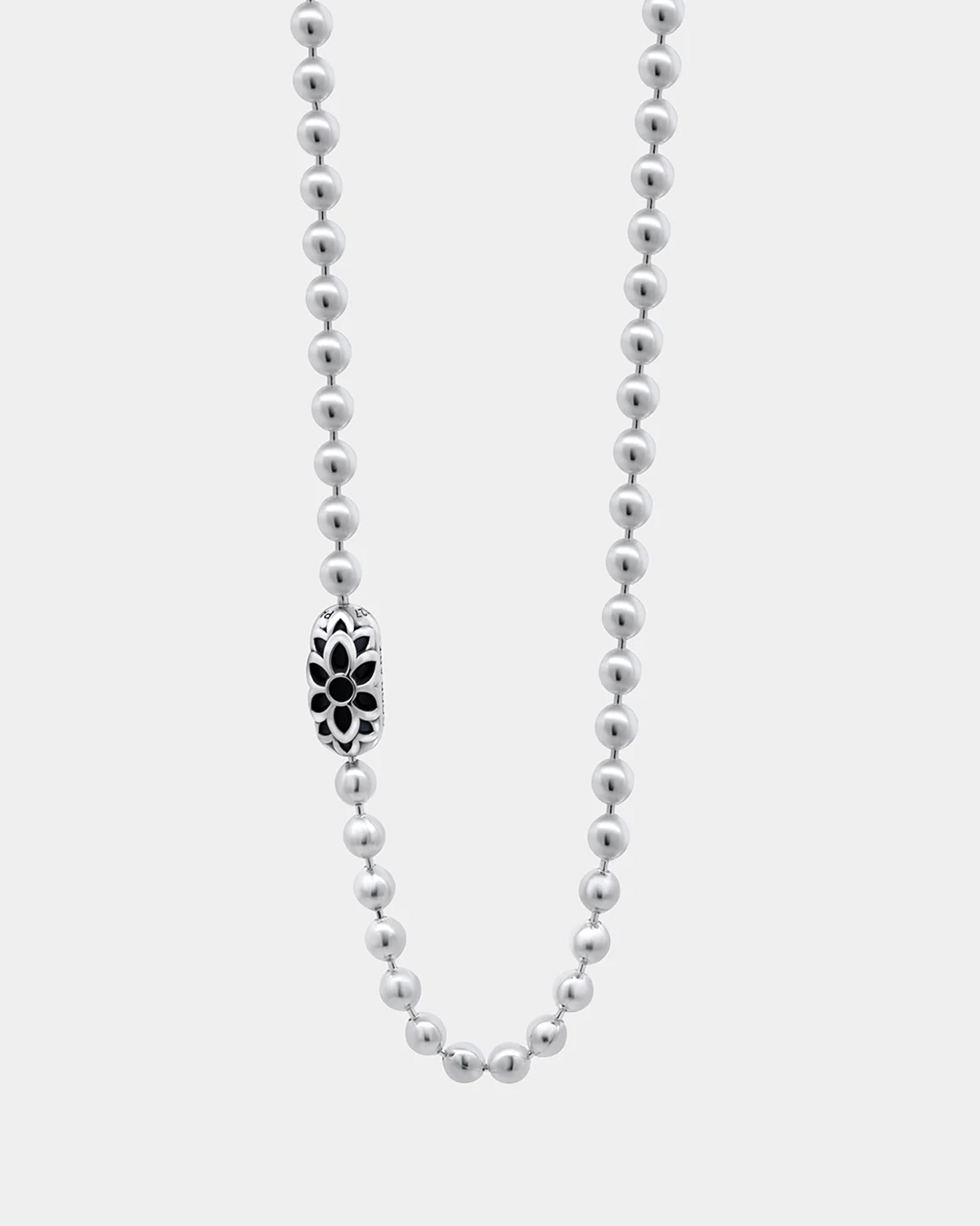 GOOD ART HLYWD Pop Lock Triple Cutout Necklace 10 at 24" - Sterling Silver