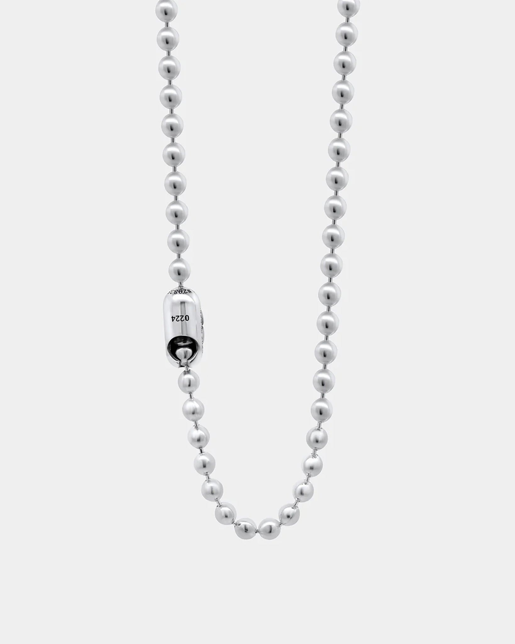 GOOD ART HLYWD Pop Lock Triple Cutout Necklace 10 at 24" - Sterling Silver