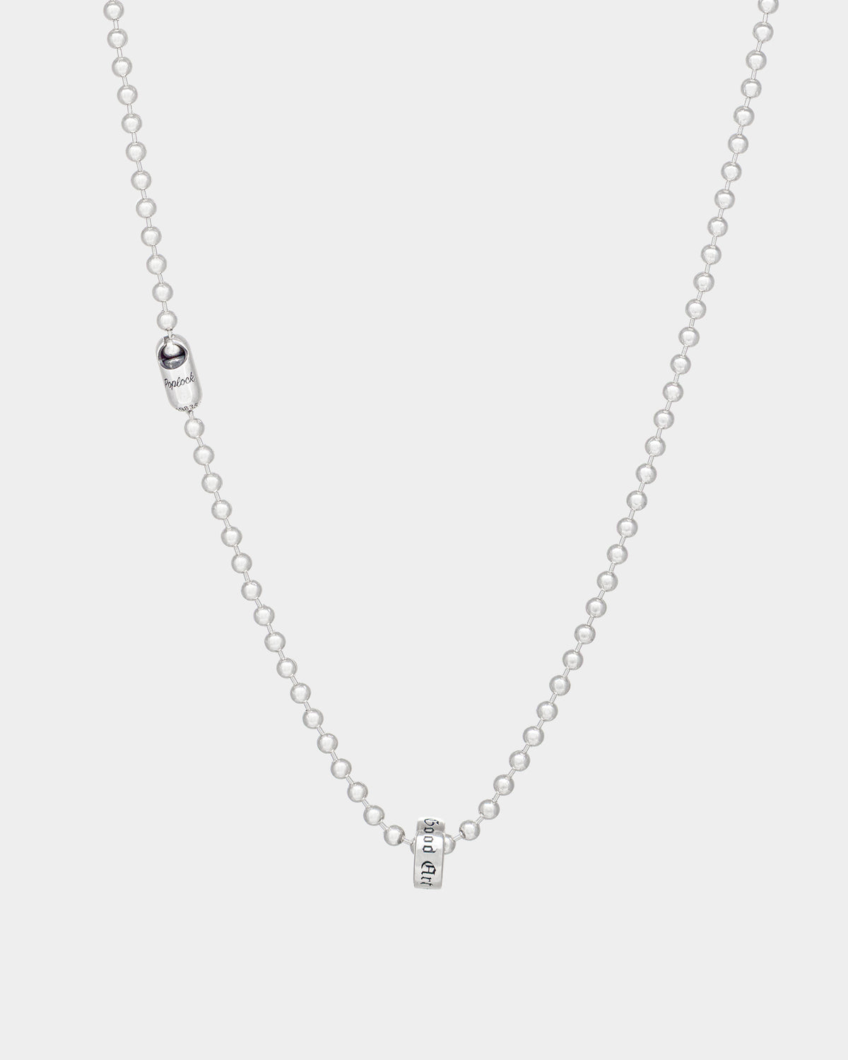 Pop Lock Logo Necklace 2A Sterling