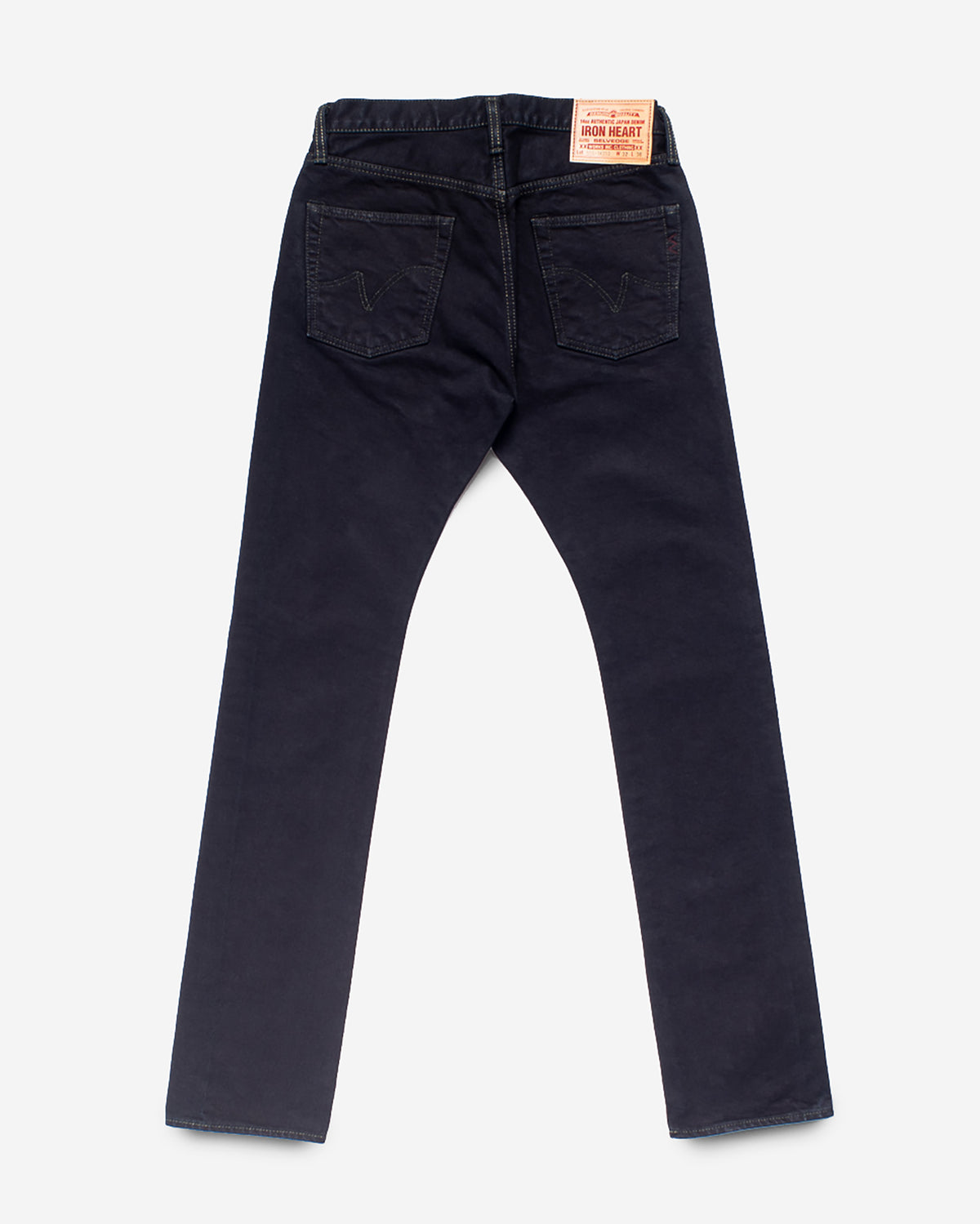 14oz Selvedge Denim Super Slim Cut Jeans - Indigo Overdyed Black (IH-555S-142od) Tag 30, Hemmed to 31.5"