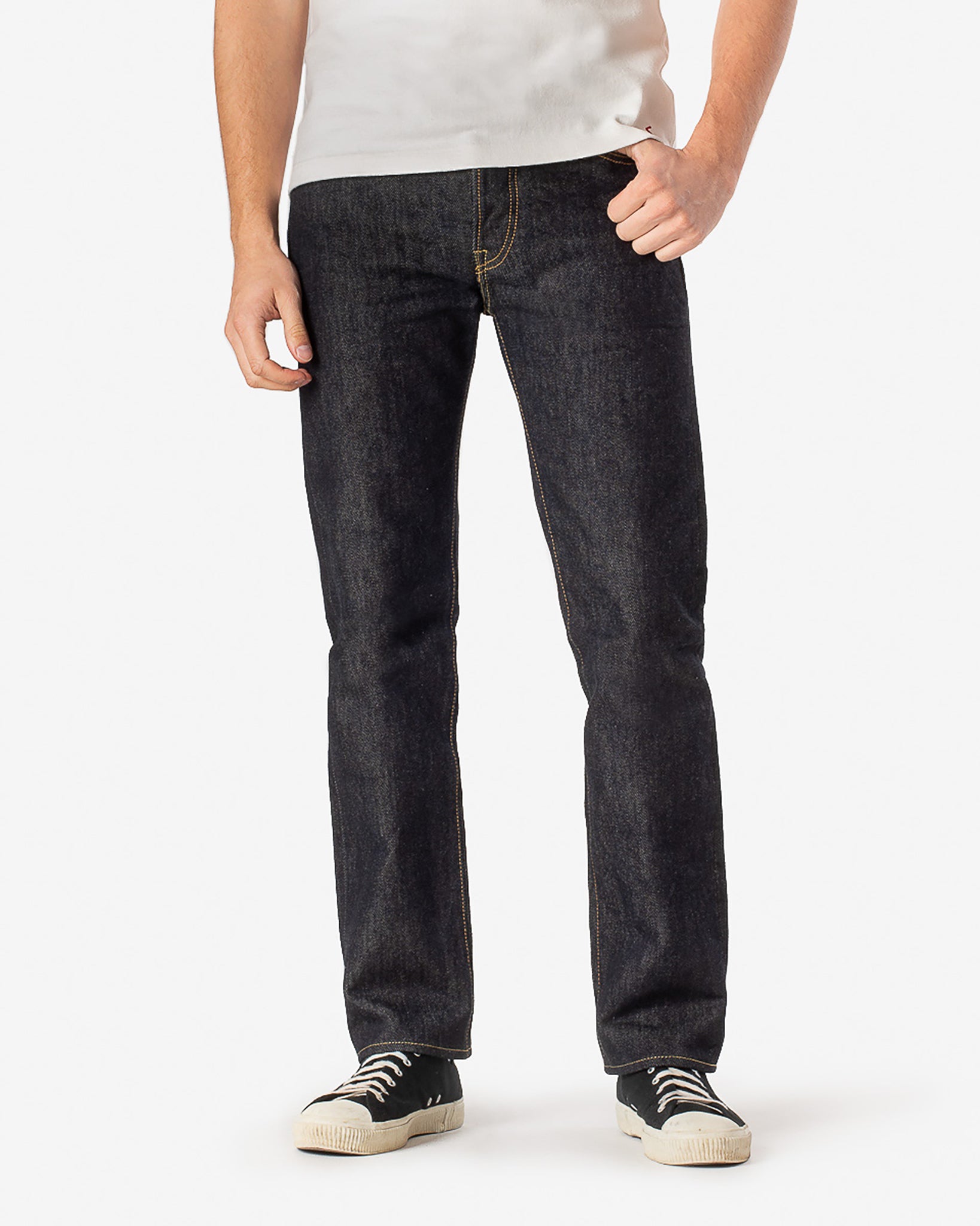 Iron Heart 21oz Selvedge Denim Slim Straight Cut Jeans - Indigo Iron Heart 21oz Selvedge Denim Slim Straight Cut Jeans - Indigo