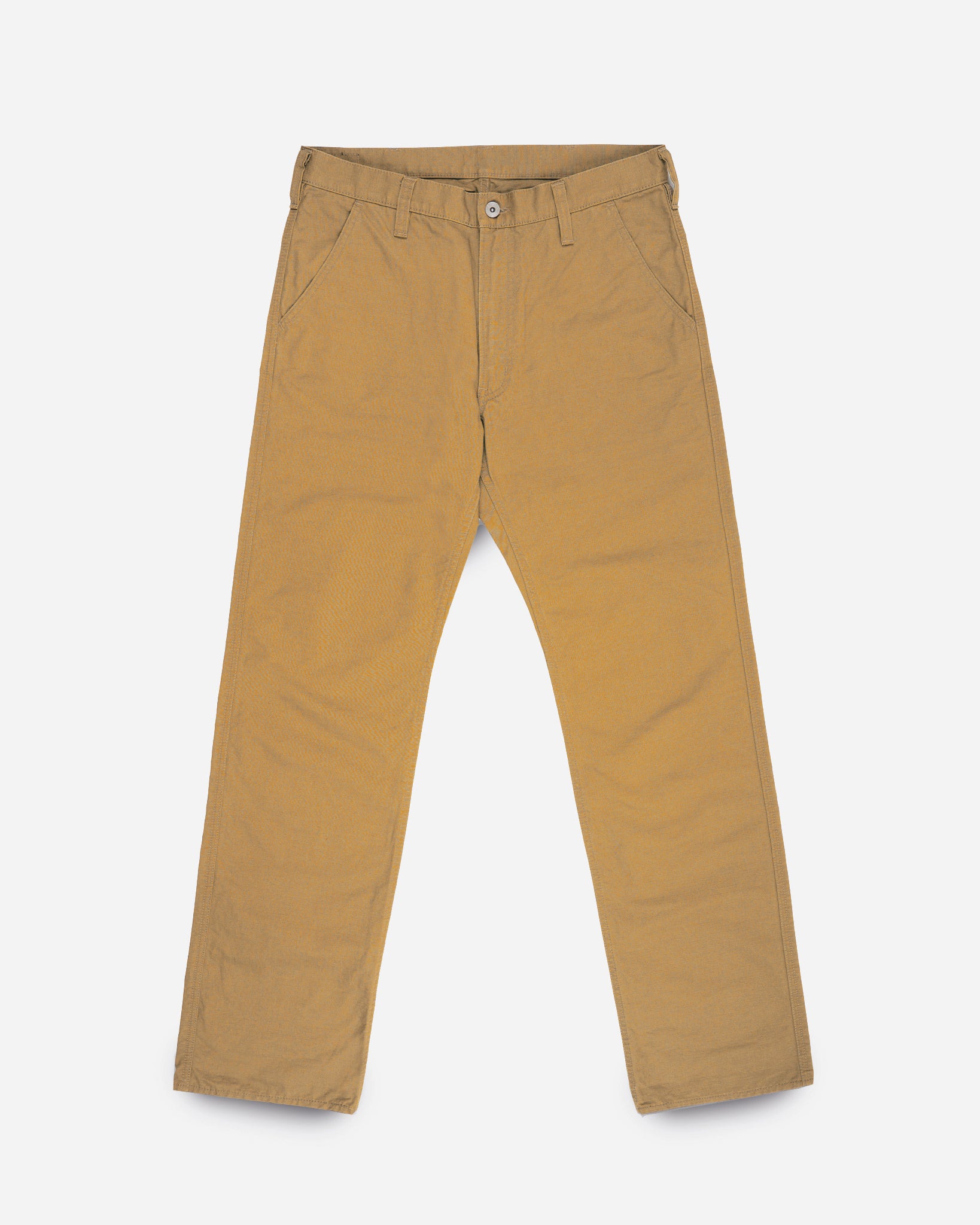 10oz Herringbone Wide Work Pants - Brown