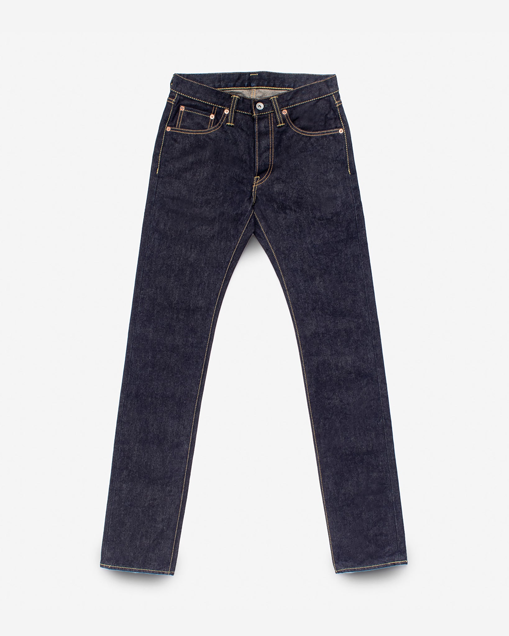 14oz Selvedge Denim Slim Tapered Cut Jeans - Indigo