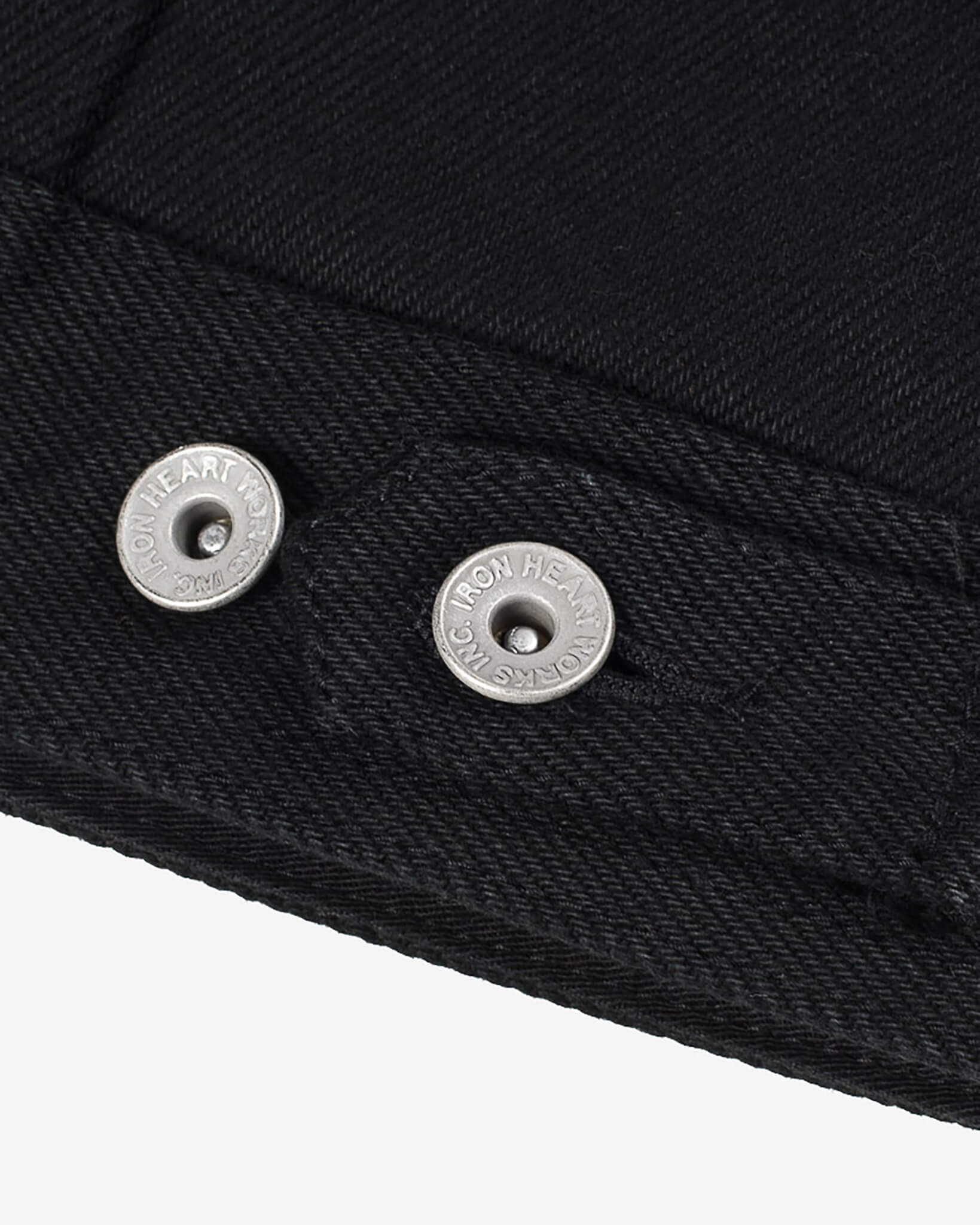 Iron Heart 21oz Denim Rider's Jacket - Superblack Non-Fade